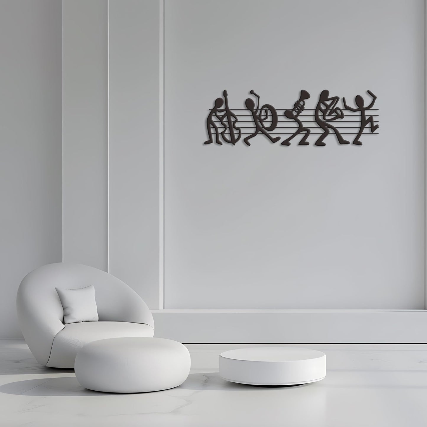 Aimery Incredible Music Room Decor - Authentic Marching Band Wall Sculptures, Exquisite Music Notes Wall Art - Unique Gift for Music Lovers - Enhance Any Room Aesthetics
