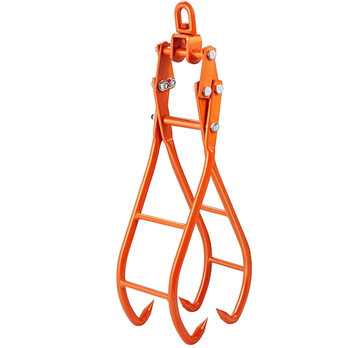 VEVOR Timber Claw Hook, 28 inch 4 Claw Log Grapple Logging Tongs, Swivel Steel Log Lifting Tongs 31" Max Opening, Eagle Claws with 2205LBS/1000kg Loading Capacity for Tractors, ATVs, Trucks, Forklifts
