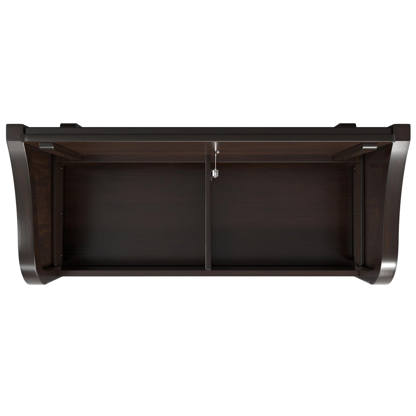 SIMPLIHOME Connaught SOLID WOOD 42 inch Wide Traditional Entryway Storage Bench with Shelf in Chestnut Brown for the Living Room, Entryway and Family Room