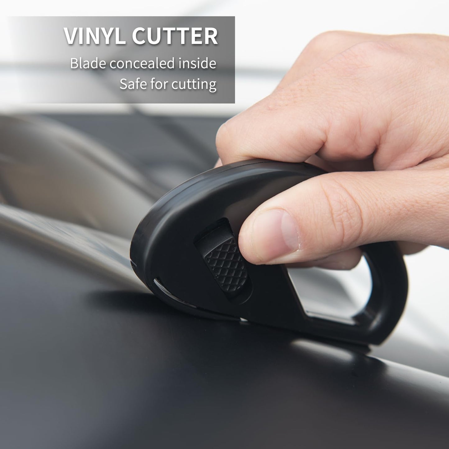 Amzdepot Window Tint Kit, Profession Car Wrap Kit with Felt Squeegee and Felt Replacements, Craft Knife and Blades, Safe Vinyl Cutter, Micro Squeegee for Vinyl Wrap Tools Tint Tools