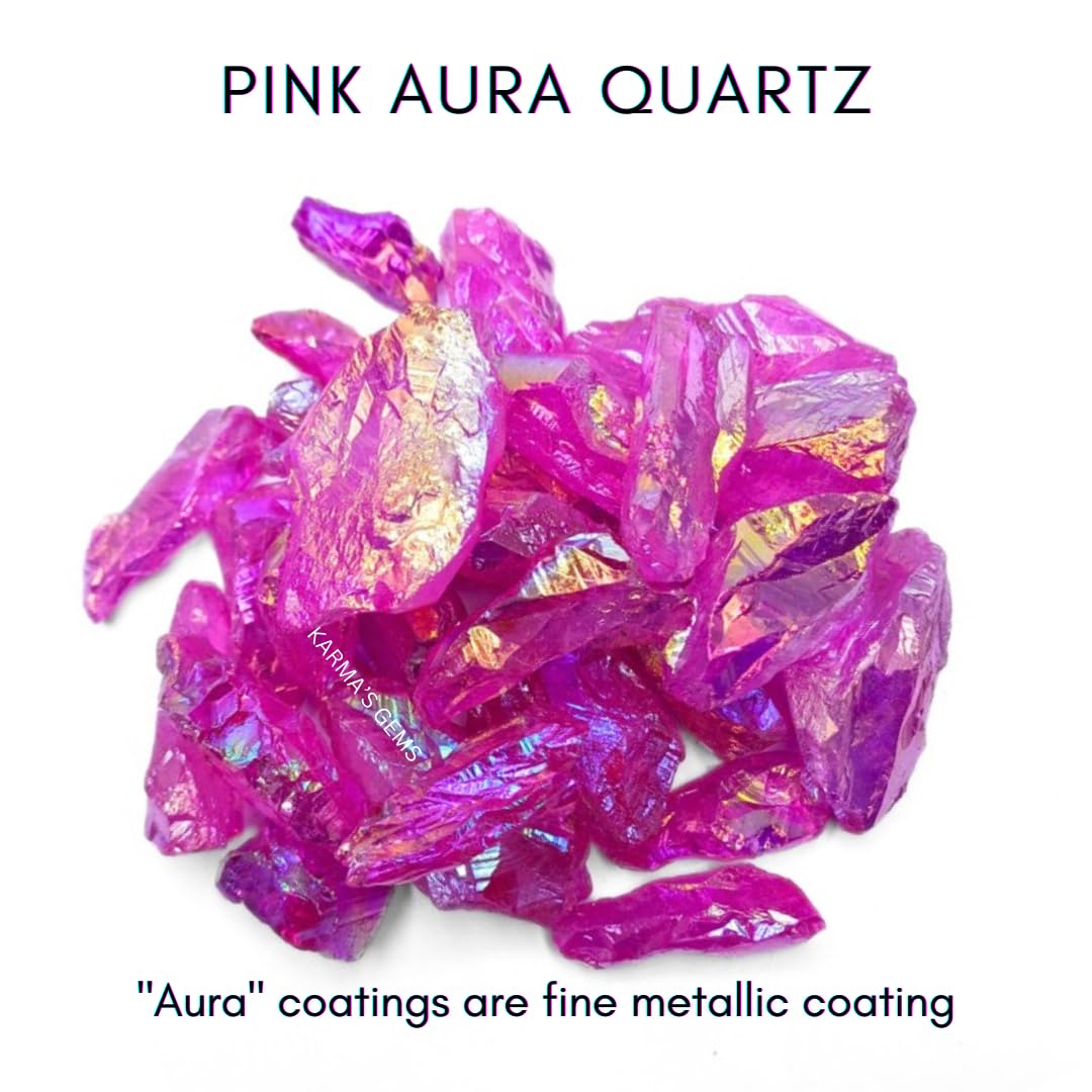 Crystals, Rocks, Jade, Crystals and Healing Stones, Witchcraft Supplies, Healing Crystals, Stones, Healing Stones, Rock Collection, Agate, Raw Stones (Pink Aura Quartz, 2 Pcs)