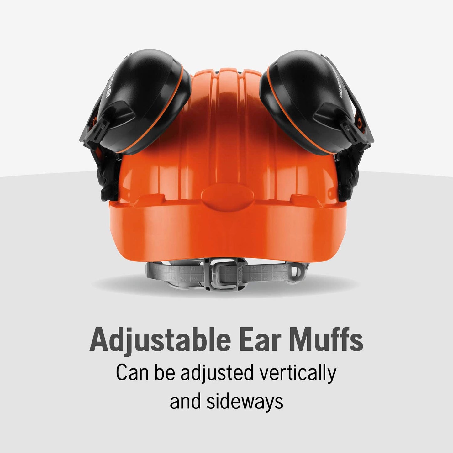 Husqvarna 592752601 Chainsaw Helmet with Metal Mesh Face Shield, Adjustable Ear Muffs for Hearing Protection, and Sun Peak, HDPE Forestry Helmet Shell, Orange