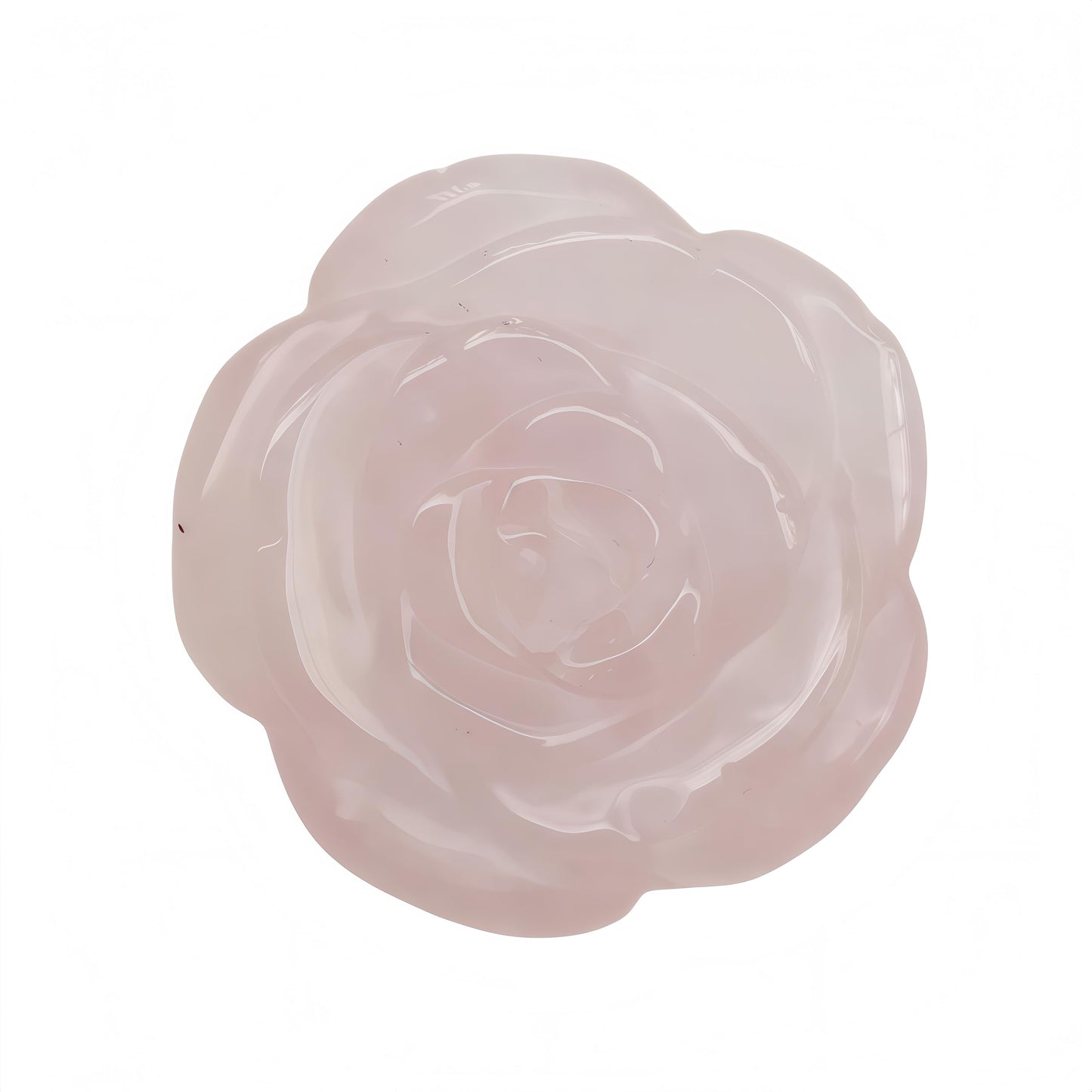 Sunshcat Natural Rose Quartz Crystal Rose Pendant,Three Dimensional Carved Healing Meditation Jewelry Crystals and Healing Stone Figurine,Suitable for DIY Jewelry Making and Valentine's Day Gift
