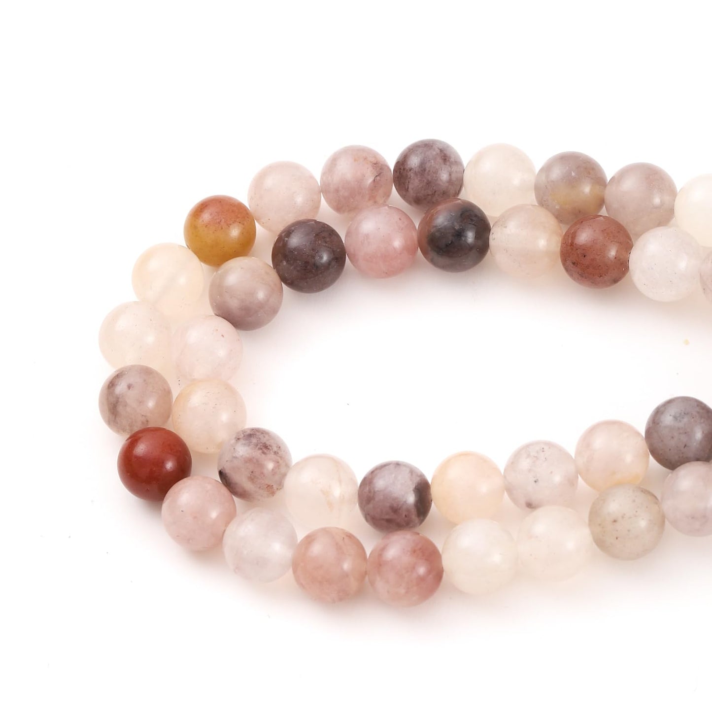 6mm 60pcs DIY Natural Violet Stone Beads Round Healing Crystal Gemstone Loose Beads for Jewelry Making Handmade Bracelet Necklace