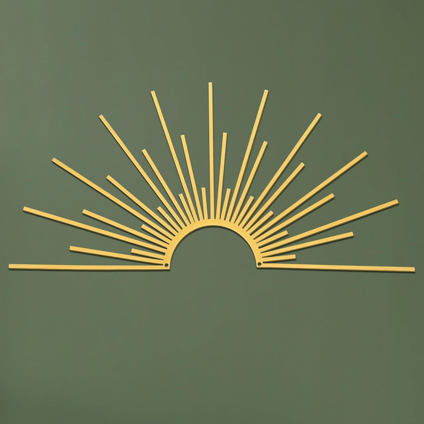 Otoolling Sun Gold Metal Wall Decor Minimalist Sun Sparkle Metal Wall Art Boho Abstract Sculpture Sunshine Minimalist Line Design for Kitchen Bedroom Living Room Outdoor,15.7'' x 7.7''