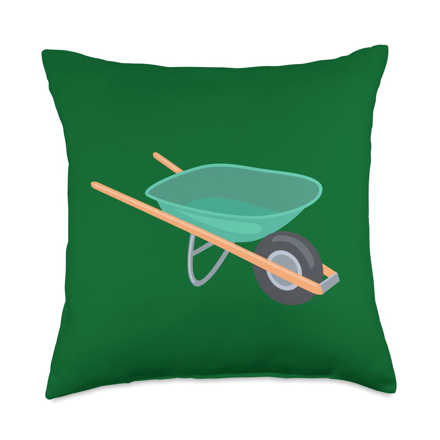 Funny Wheelbarrow Throw Pillow