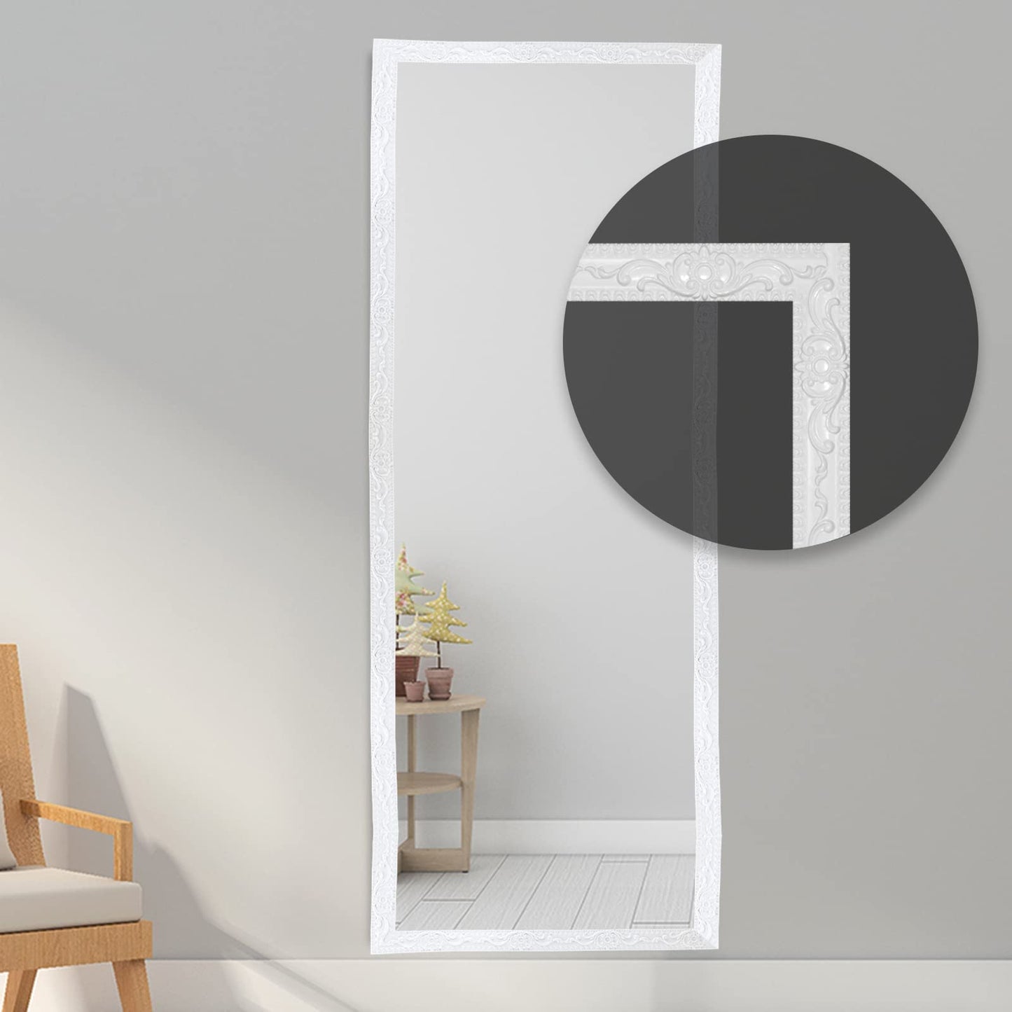 Gaahing Paintable Wall Trim | Crown Molding for Cabinet Mirror Frame Wall Edge Home Decor | Peel and Stick Self-Adhesive Design, 16.4 ft x 1.4 inch