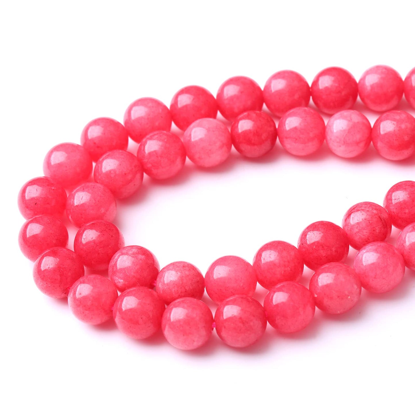 35PCS 10MM Red Rhodonite Jade Stone Beads for Jewelry Making DIY Energy Stone Healing Power Bracelet 15IN