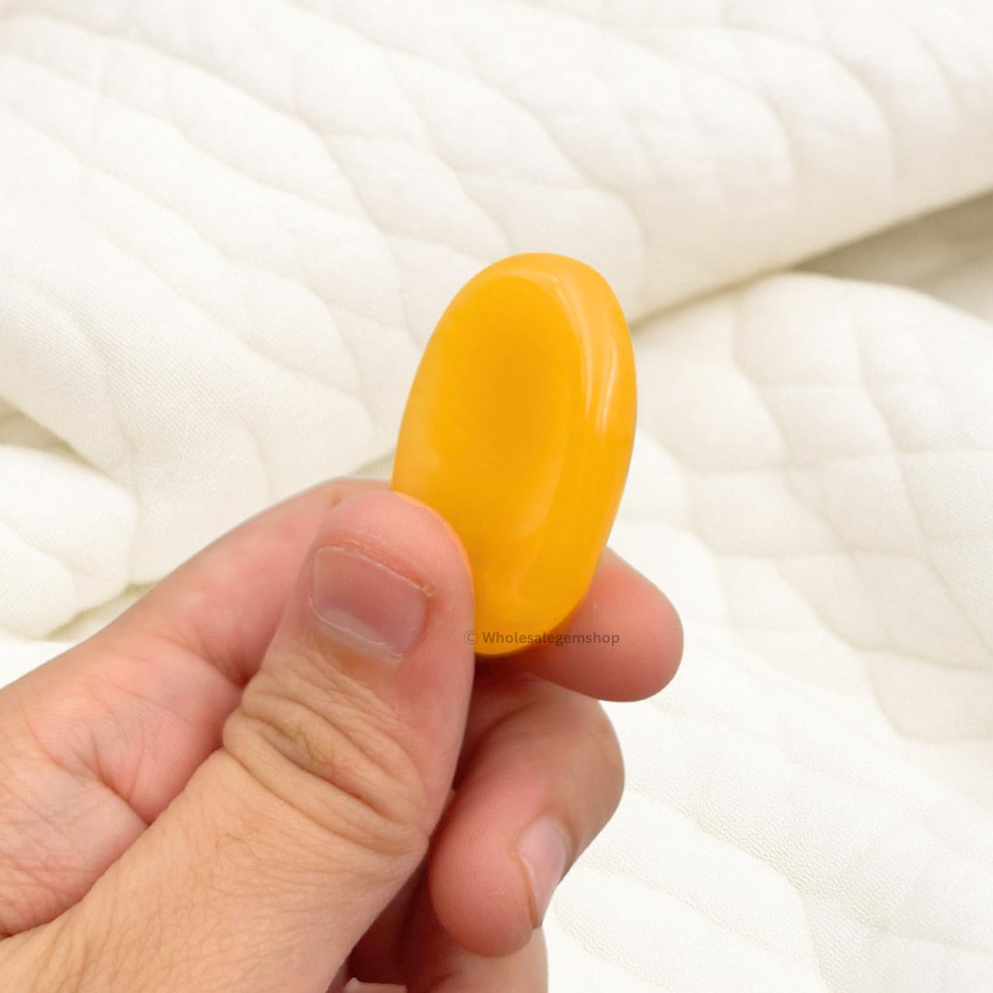 GEMSCITE Yellow Aventurine Thumb Worry Stones Metaphysical Gemstone Crystal Healing Reiki Men Women Gift FENG Shui Positive Energy Love Wellness Palm Stones Wicca Powerful