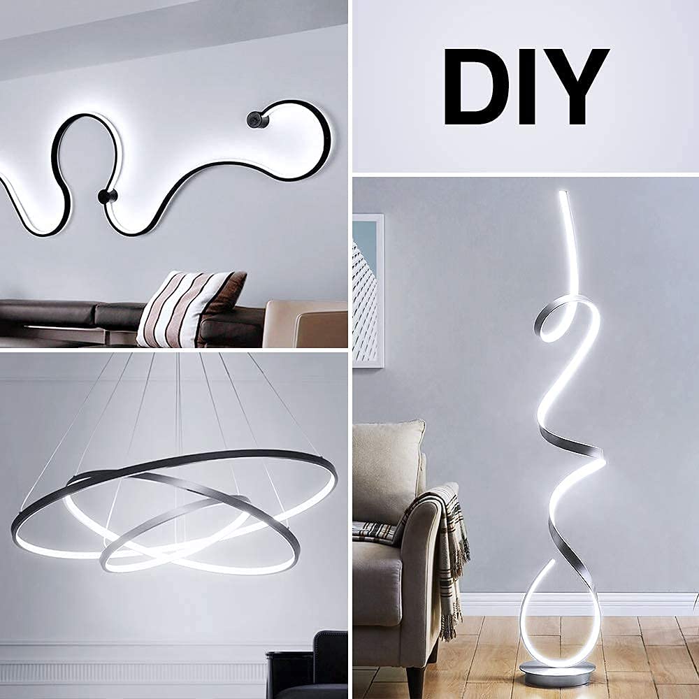 Onforu LED Light Strip,16.4ft Dimmable LED Tape Light, 6000K Daylight White Strip Lighting, 300 LEDs Flexible Vanity Mirror Light, 5M 12V Ribbon Rope Light for Bedroom, Under Cabinet,Kitchen,Christmas