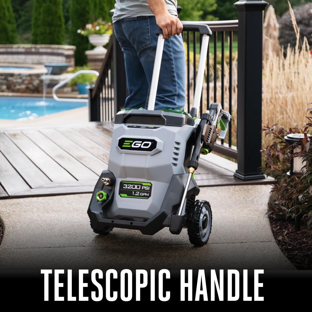 EGO Power+ Electric Pressure Washer, 3200 PSI Power Washer, Battery and Charger Not Included - HPW3200