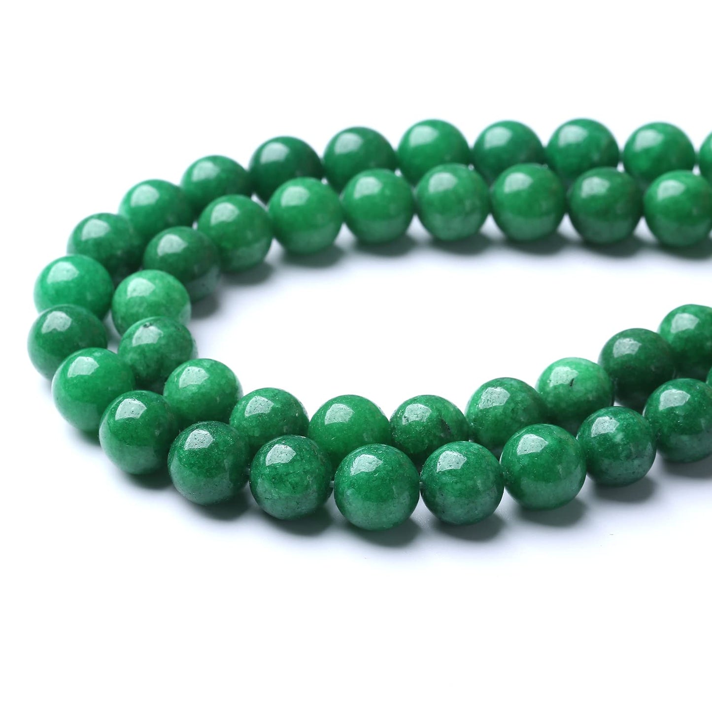 90pcs 4mm Natural Green Cloud Jades Beads Round Loose Gemstone Crystal Energy Healing Power Stone Beads for Jewelry Making DIY Bracelet (4mm, Green Cloud Jades)