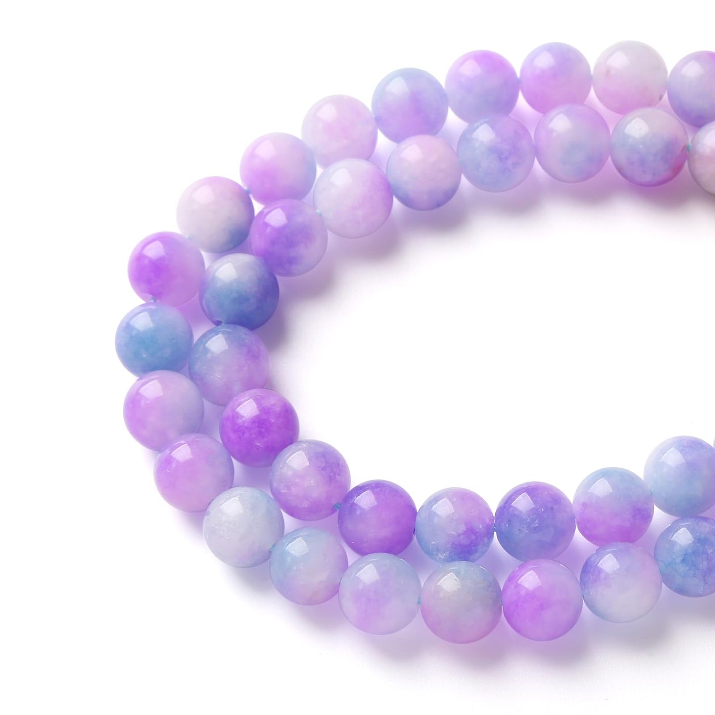 6MM 60PCS Natural Stone Dream Chalcedony Beads for Jewelry Making DIY Bracelet