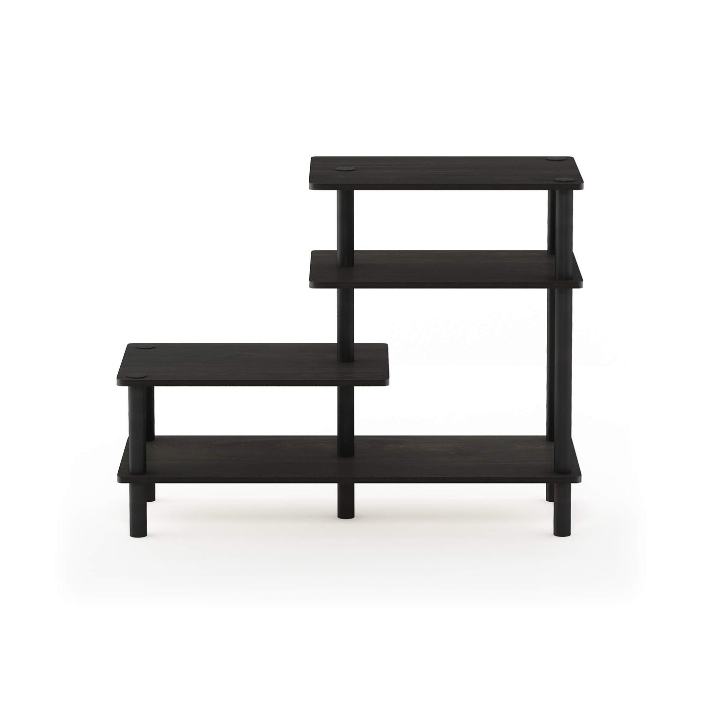 Furinno Ladder Bookcase Display Shelf, 5-Tier, Espresso