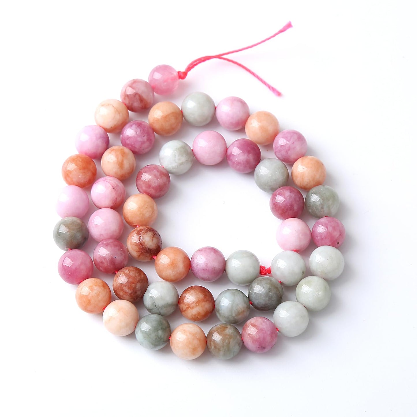 36pcs 10mm Natural Alashan Rainbow Agate Stone Beads for Jewelry Making DIY Bracelet Necklace Accessories 15" Energy Healing Power Stone Beads (10mm, Alashan Rainbow Agate)