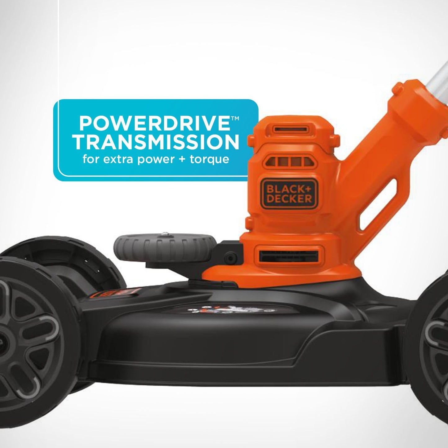 BLACK+DECKER Electric Lawn Mower, Weed Eater and Edger 3-in-1 Combo, Corded 12-Inch 6.5 Amp Electric Weed Wacker and Compact Push Mower (BESTA512CM)