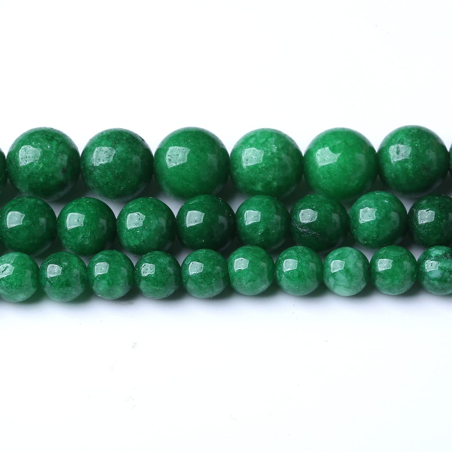 60PCS 6MM Natural Dry Green Jasper Stone Beads Energy Healing Beads for DIY Jewelry Bracelet Necklace Making for Jewelry Making15Inch