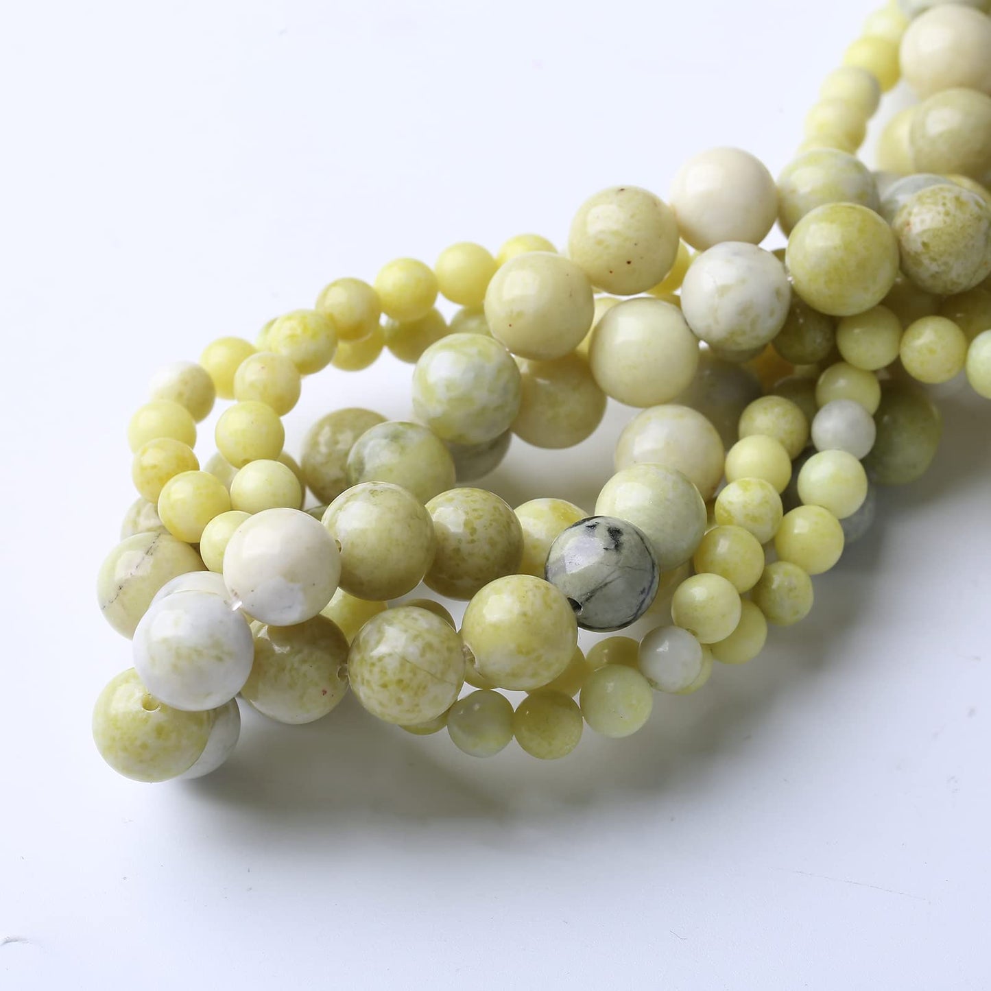 45PCS 8MM Natural Yellow Jasper Stone Beads Energy Healing Beads for DIY Jewelry Bracelet Necklace Making for Jewelry Making15Inch