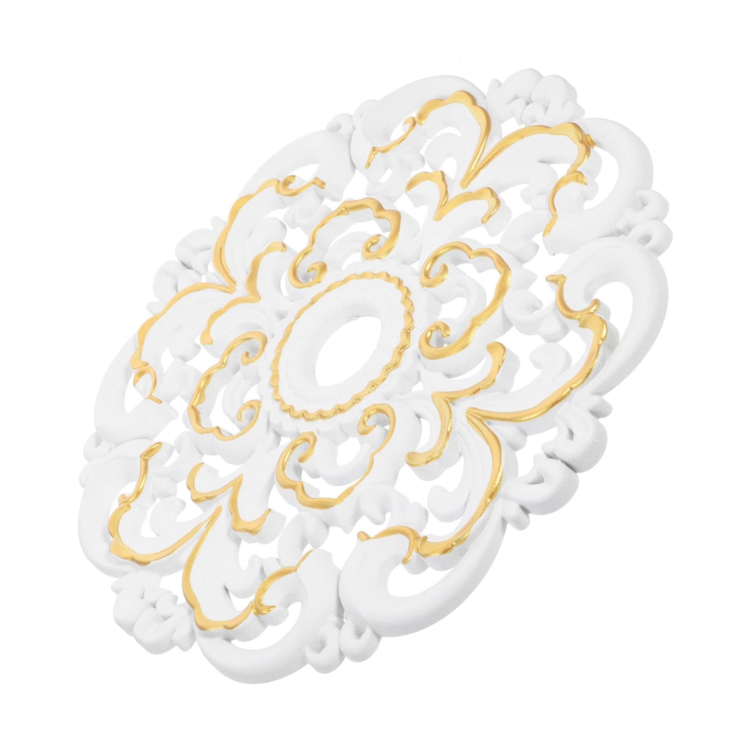 IWOWHERO Traditional Ceiling for Chandelier and Ceiling Fan Decorative Round Light Fixture Cover Elegant Construction for Home Bedroom Living Room Decor