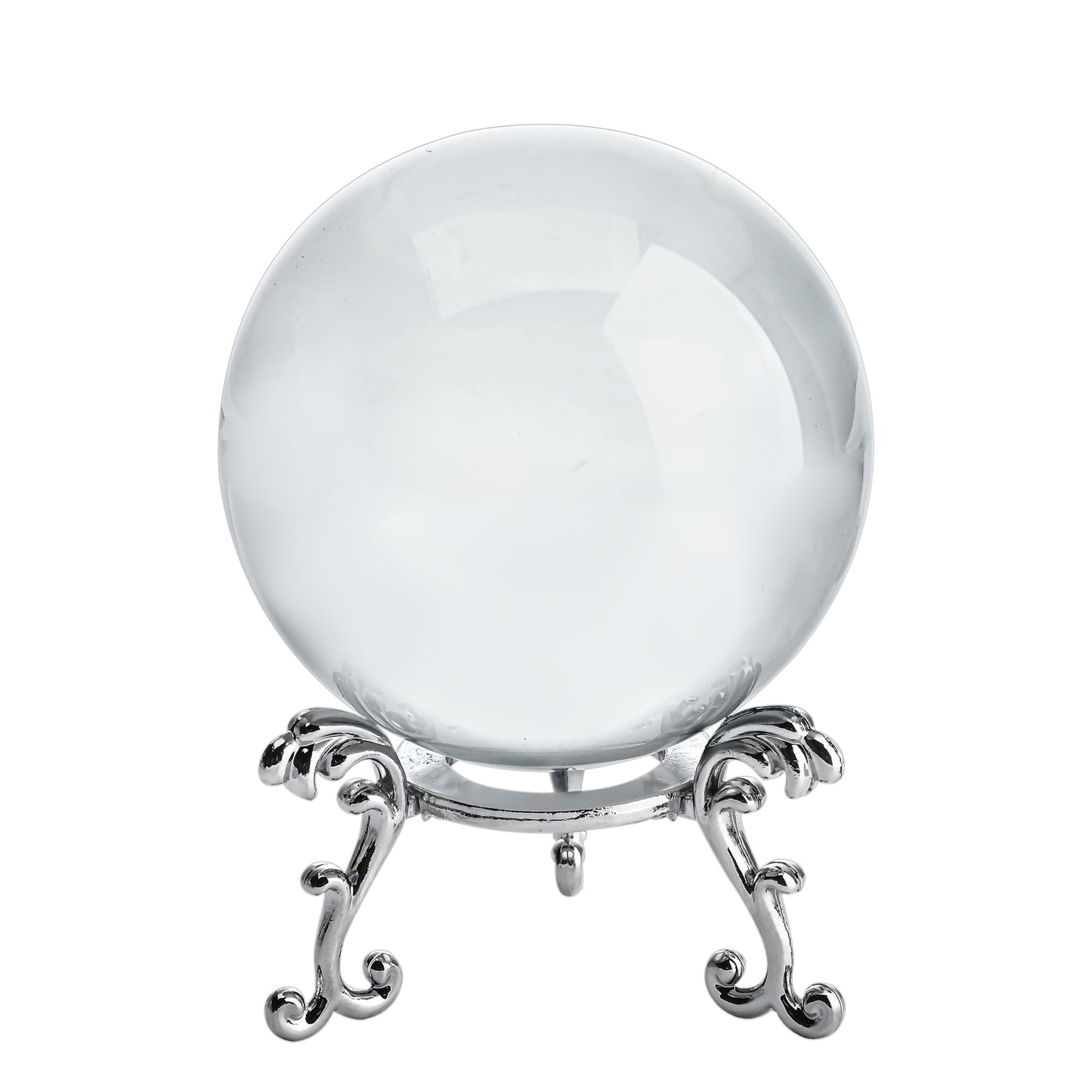 2.3in Sparkling Clear Crystal Ball with Stand 60mm Handcrafted Photography Prop for Magical Shots Elegant Home & Party Decor for Women