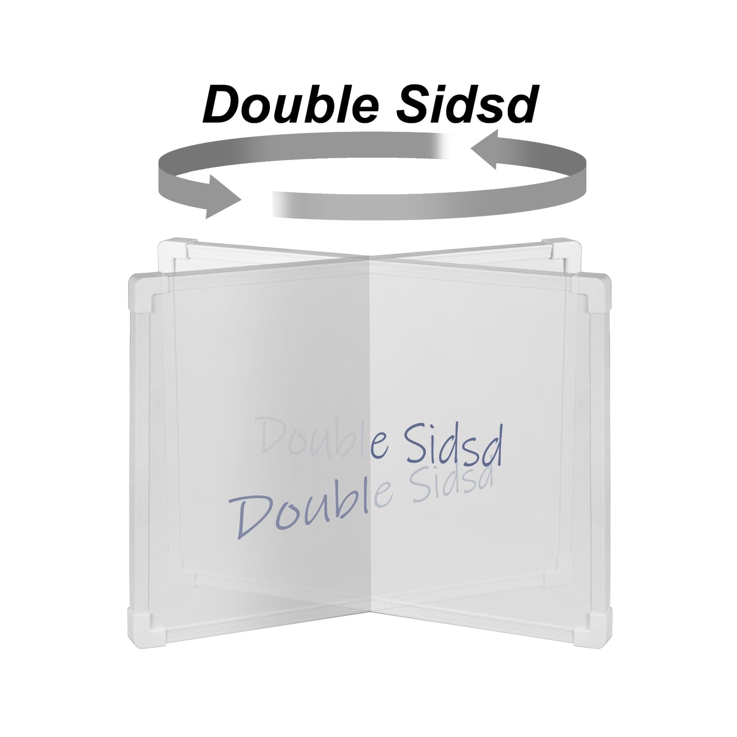 Double Sided Mini Dry Erase Board, 11" x 7" Hanging Whiteboard for Wall, Magnetic Small White Board with Marker (Built-in Eraser) for to-Do Lists, Home School Office