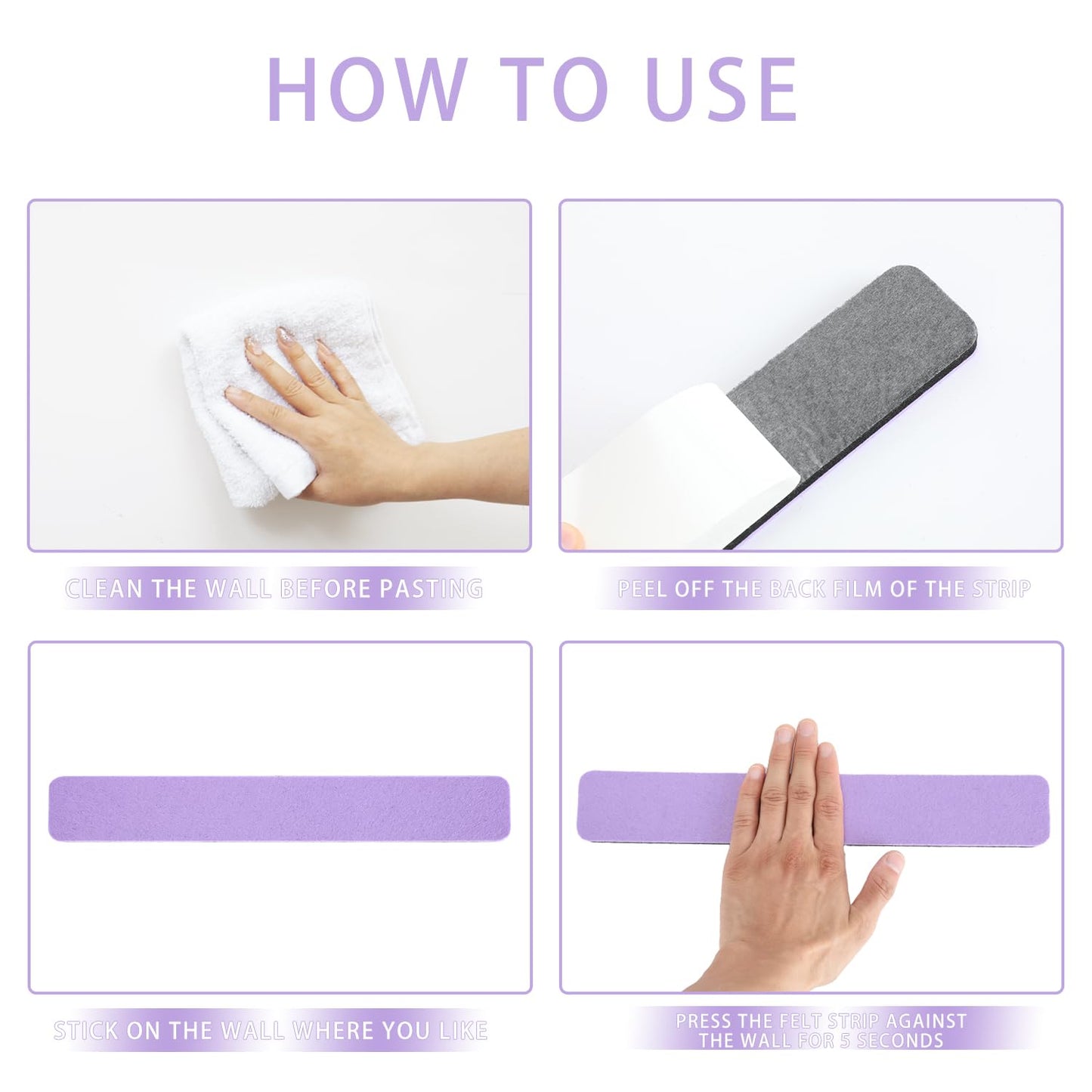 Bulletin Board Cork Board Cork Boards for Walls Cork Board for Office Pin Board Bulletin Boards for Walls (Light Purple)