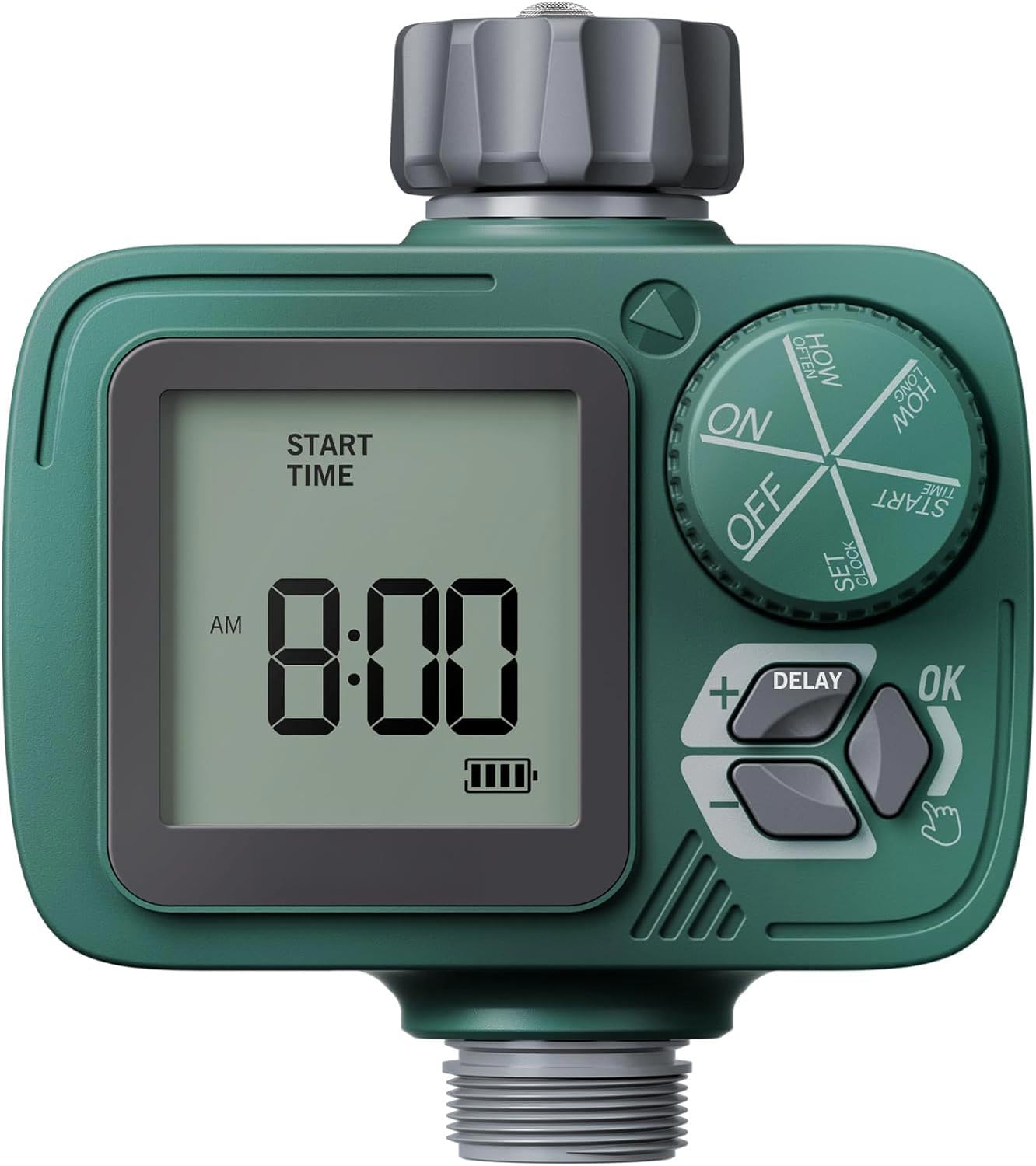 Sprinkler Timer: Programmable Hose Timer with Rain Delay/Manual/Automatic Watering System, Water Timers for Garden Hose, Digital Drip Irrigation for Yard Lawn Outdoor（1 Outlet）