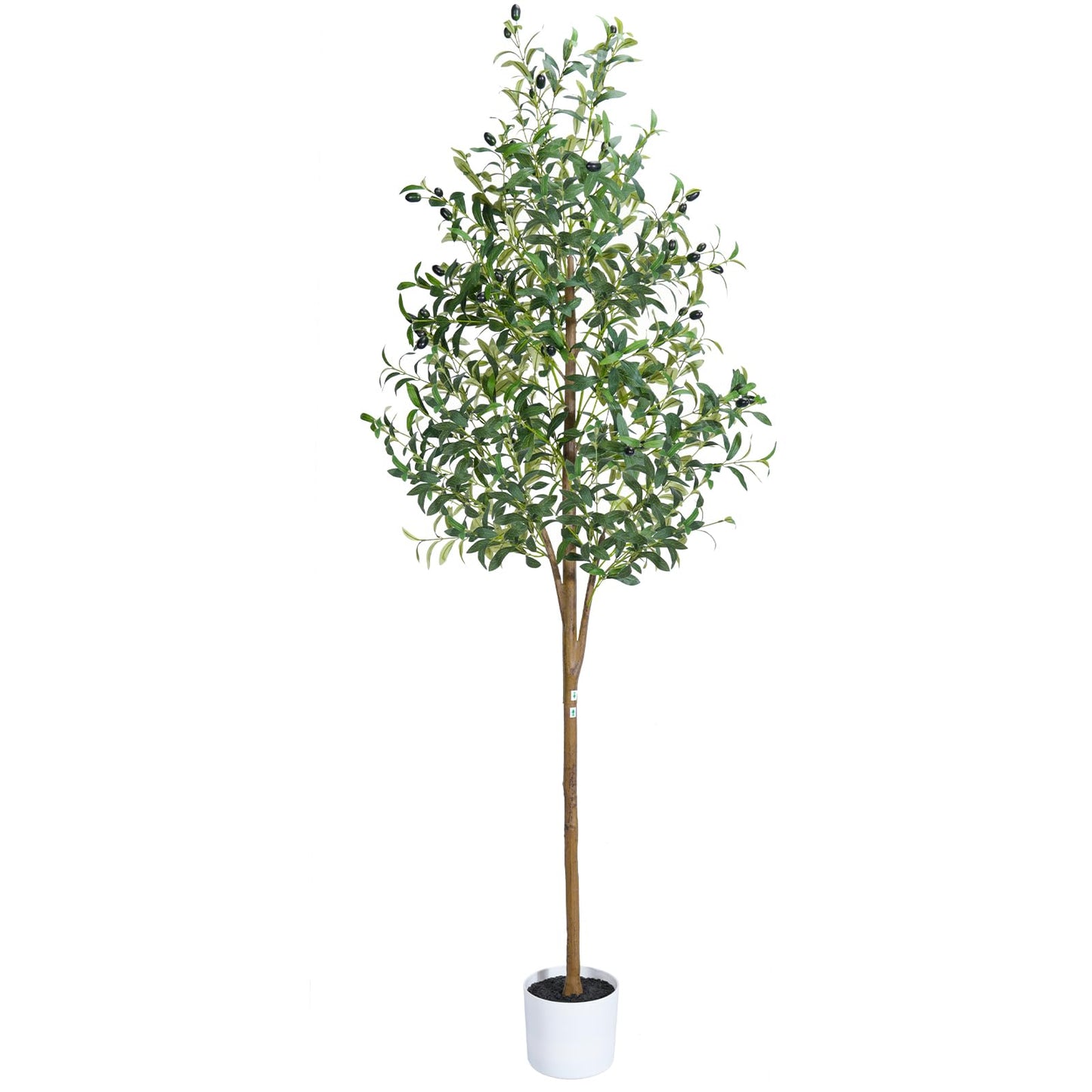 Sillaff Olive Tree 6FT Fake Tree Faux Plants Indoor with Pot Artificial Tree Nearly Natural Olive Branches and Fruits for Living Room Home Office Decorations