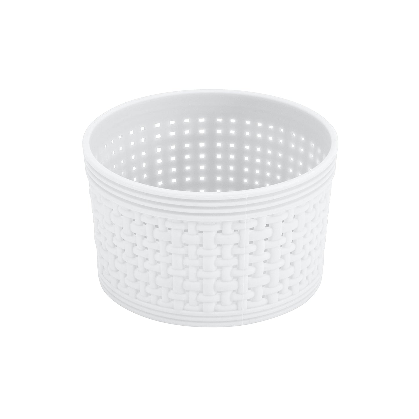 Simplify 6 Piece Organizing Set | Multiple Size Bins | Multipurpose | Office | Desk | Dorm | Bathroom | Storage Basket | Small Items | Accessories | White