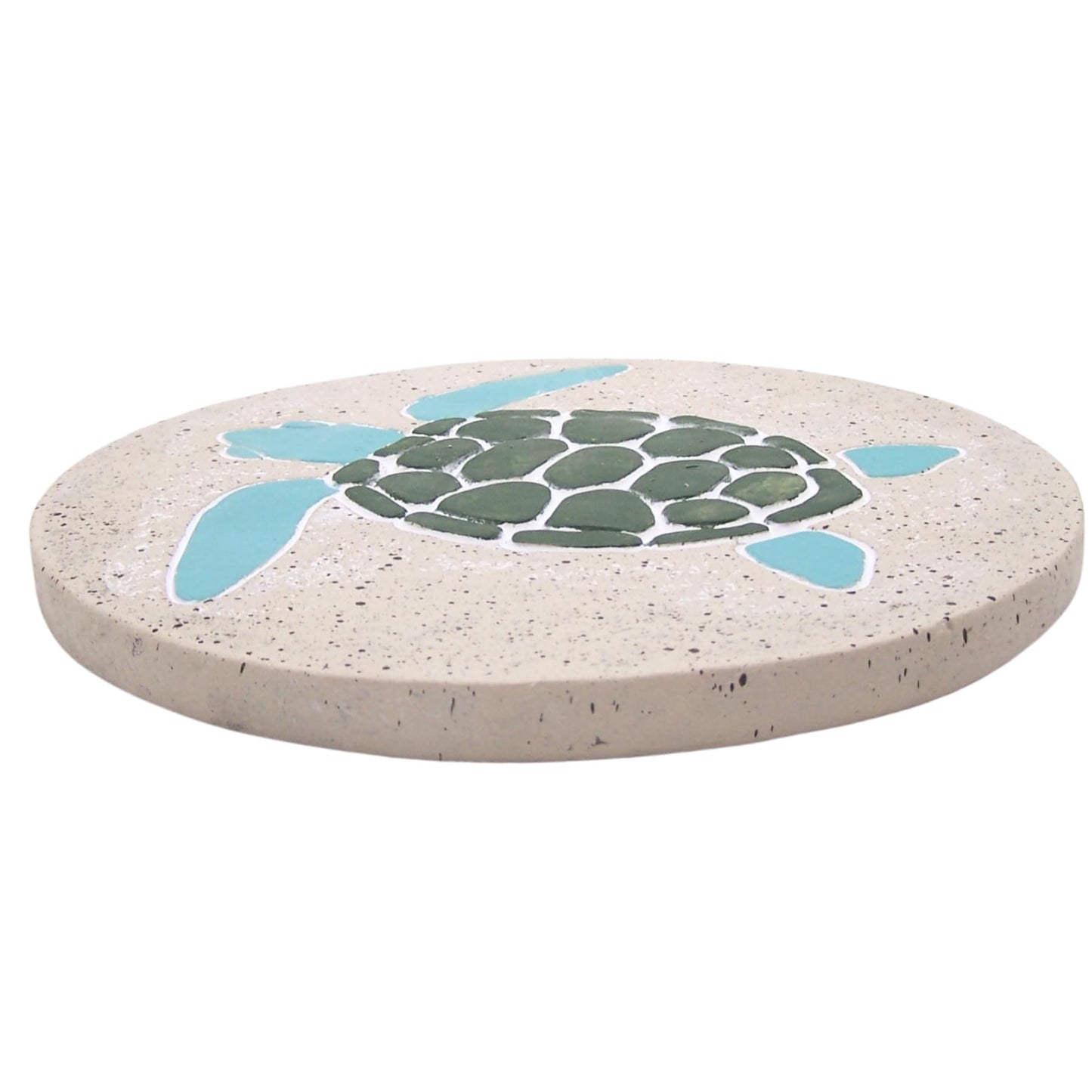 Swimming Turtle Stepping Stone, Decorative Garden Accent, Coastal Decor, 10 Inches
