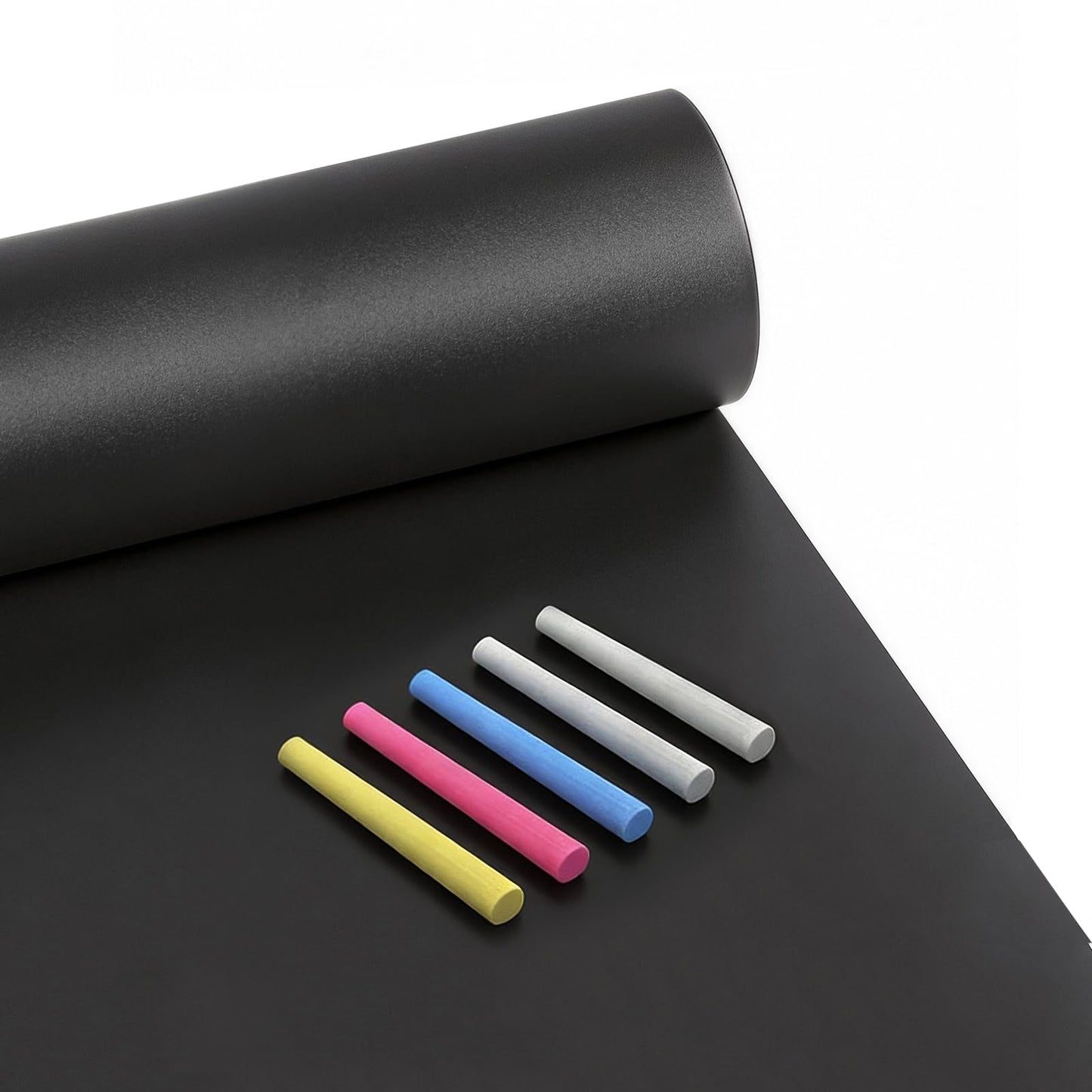 Extra Large Chalkboard Paper Roll Peel and Stick Chalk Board Wallpaper(+5 Chalks) Chalk Paint Contact Paper Blackboard