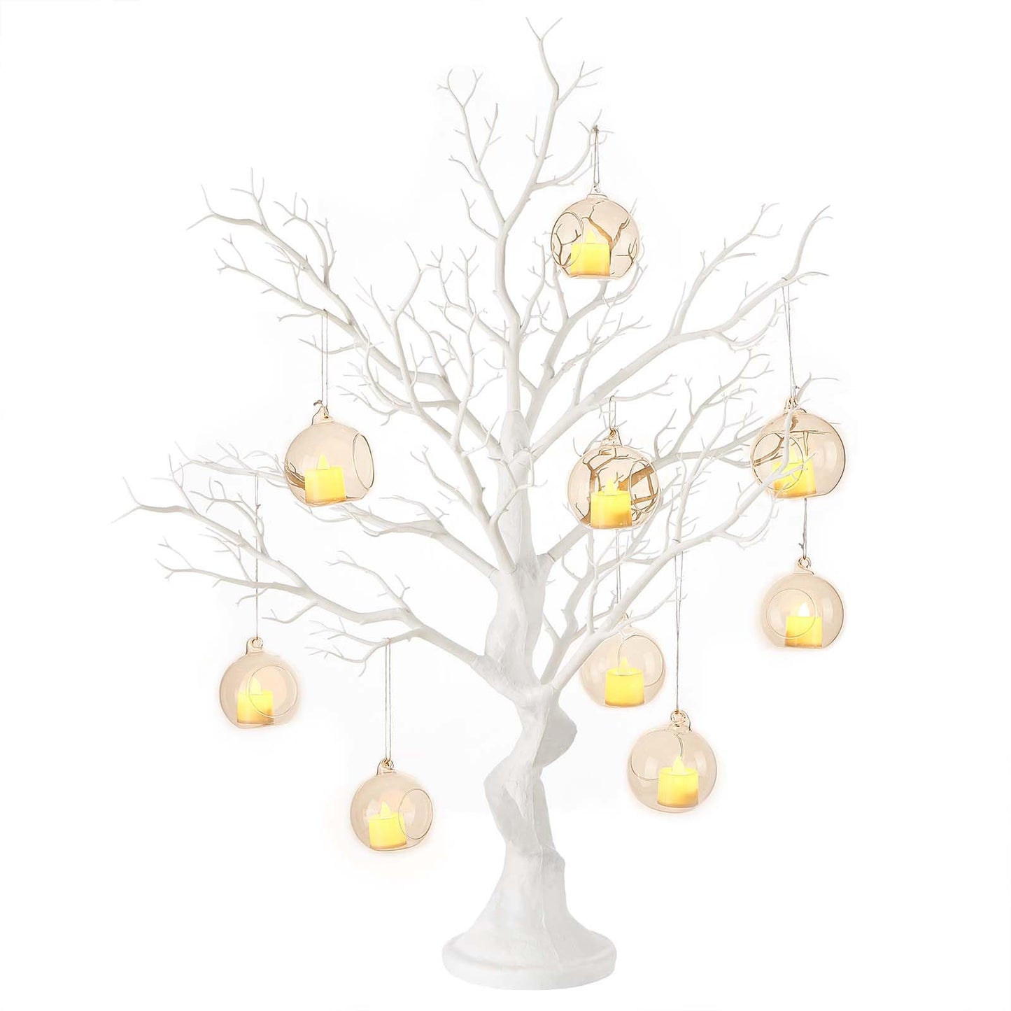 Panlaolao 33 Inch White Easter Tree Centerpiece - Spring Wedding Table Decor with Manzanita Branches for Easter, Birthdays, Baby Showers, Valentine's Day | Reusable Holiday Display with Easy Assembly
