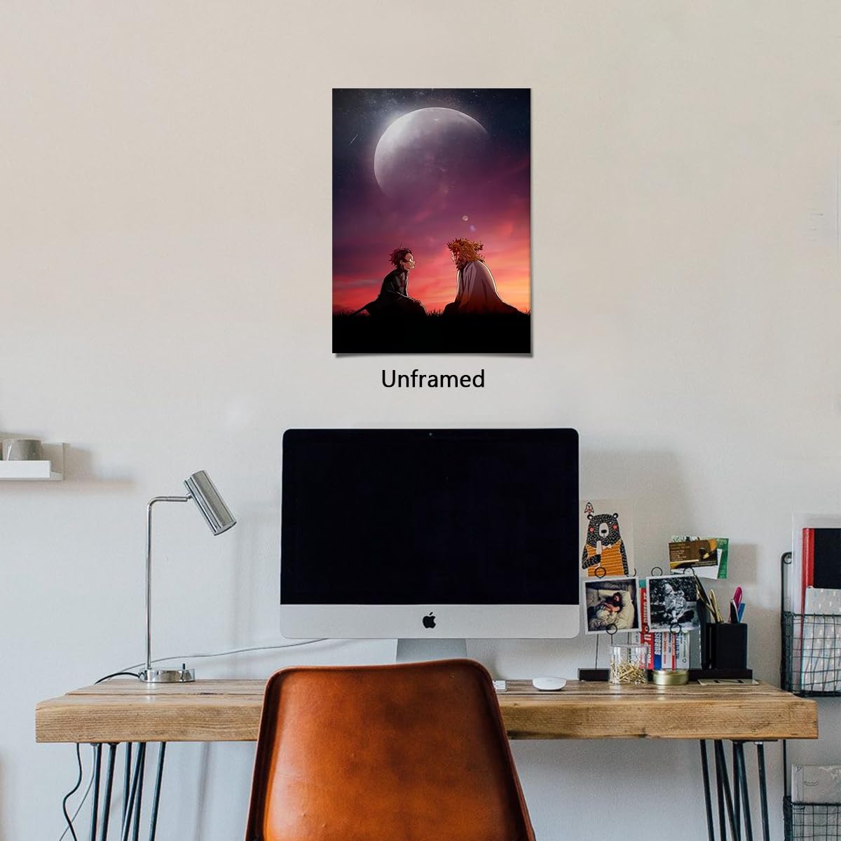 Anime Demon Slayor Poster For Kids Room Bedroom Wall Decor-Anime Lovers Posters Canvas Art Print Manga Picture For Teen Fans Girls And Boys Birthday Gifts