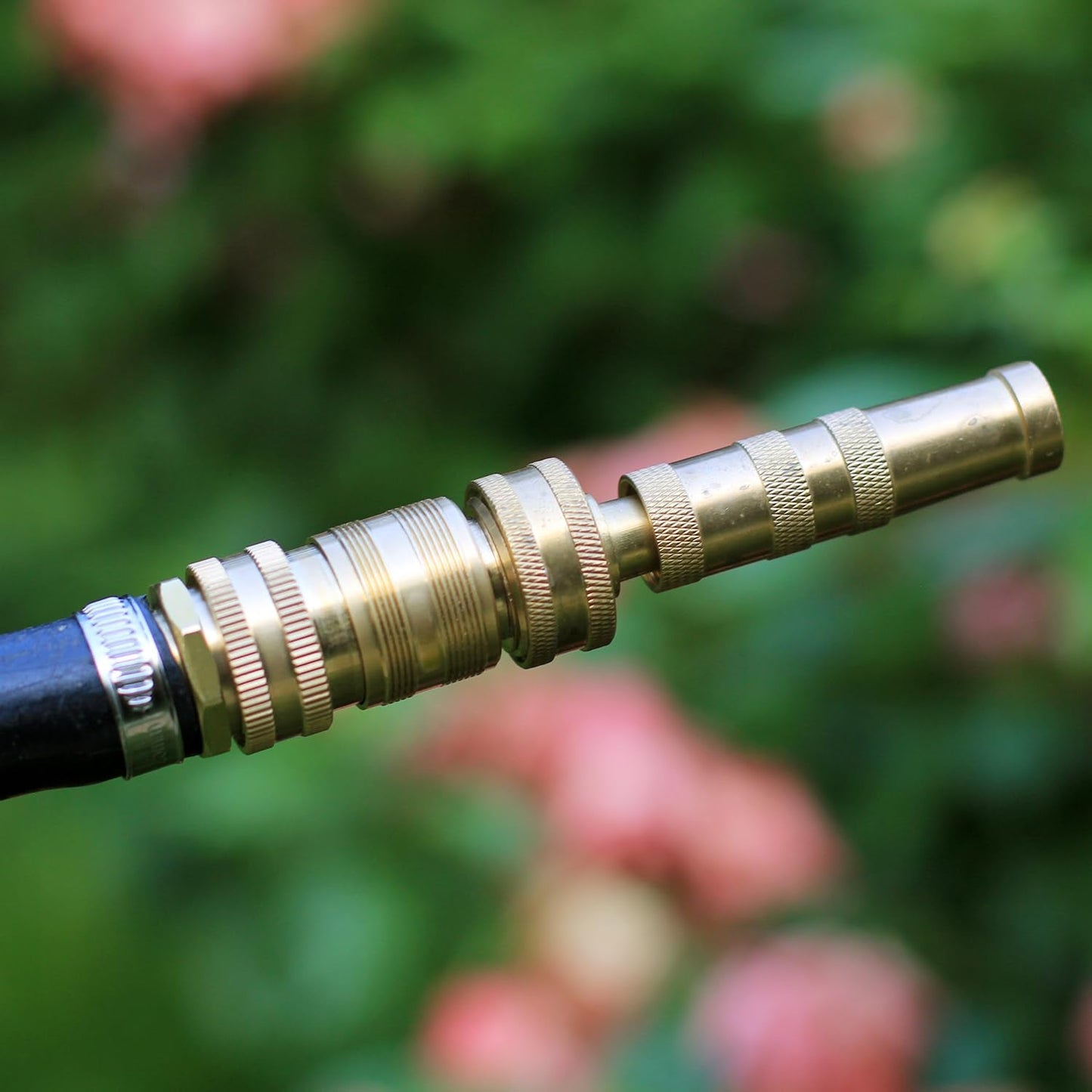 SIGURANTA Garden Hose Quick Connect Solid Brass 3/4 inch GHT Internal Thread Quick Connect Fittings Famale Quick Connector 2 Set