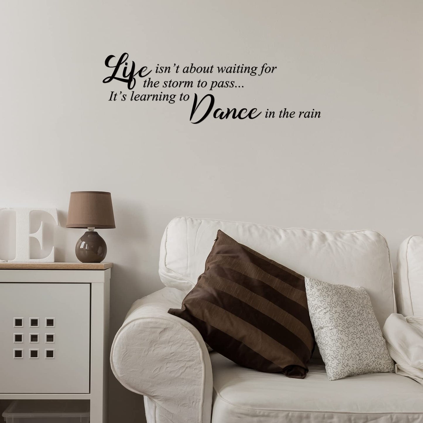 Zonon 5 Sheets Inspirational Quotes Wall Decals Peel and Stick Vinyl Quotes Stickers Motivational Positive Wall Stickers for Living Room Bathroom Xmas Bedroom Office Family Decor (Positive)