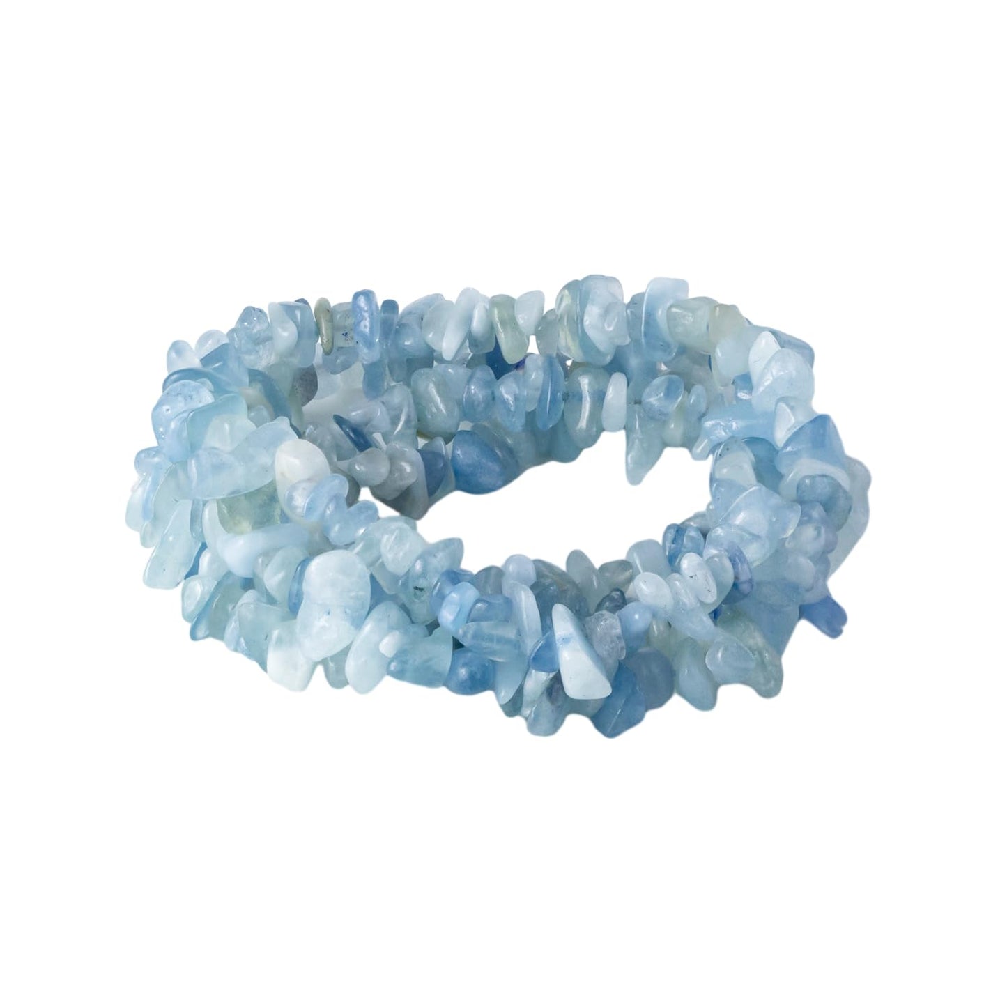 35 inches Chip Stone Loose Gemstones Beads Drilled Strand for Jewelry Making (Aquamarine)