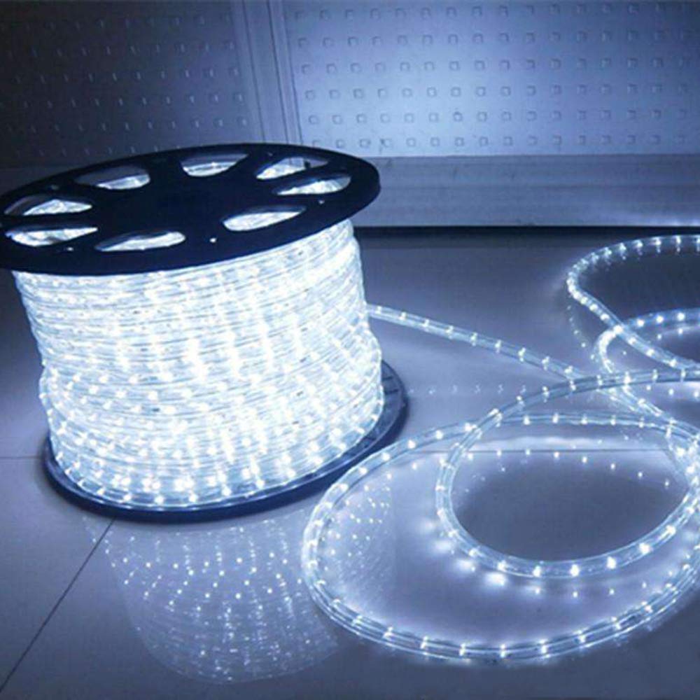 HuiZhen 100ft LED Rope Lights, 720Led White Rope Lights for Outside, Connectable Rope Light, Indoor Outdoor Rope Lights Waterproof for Party, Wedding, Background, Trees, Pool, Eaves Decorations