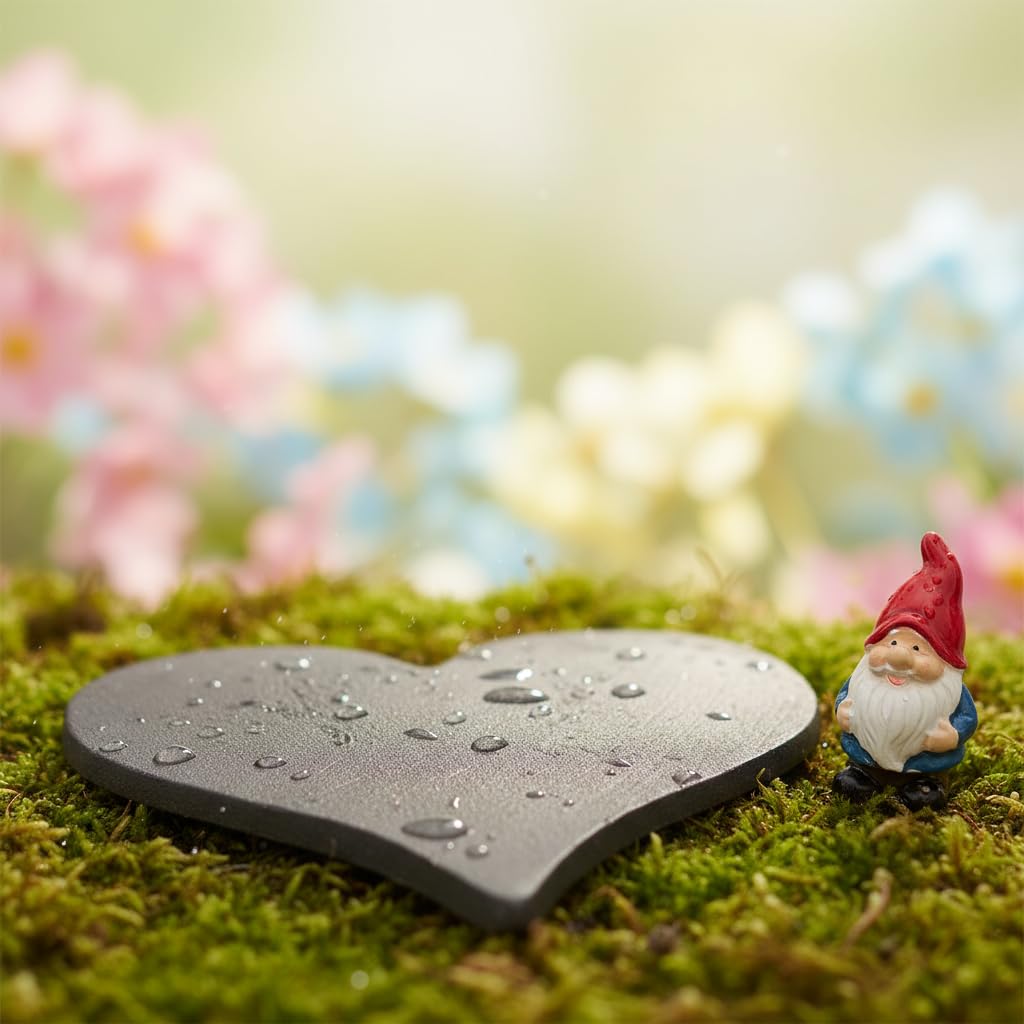 Comfy Hour Rustic Style Collection Cast Iron Garden Stepping Stone - Heart