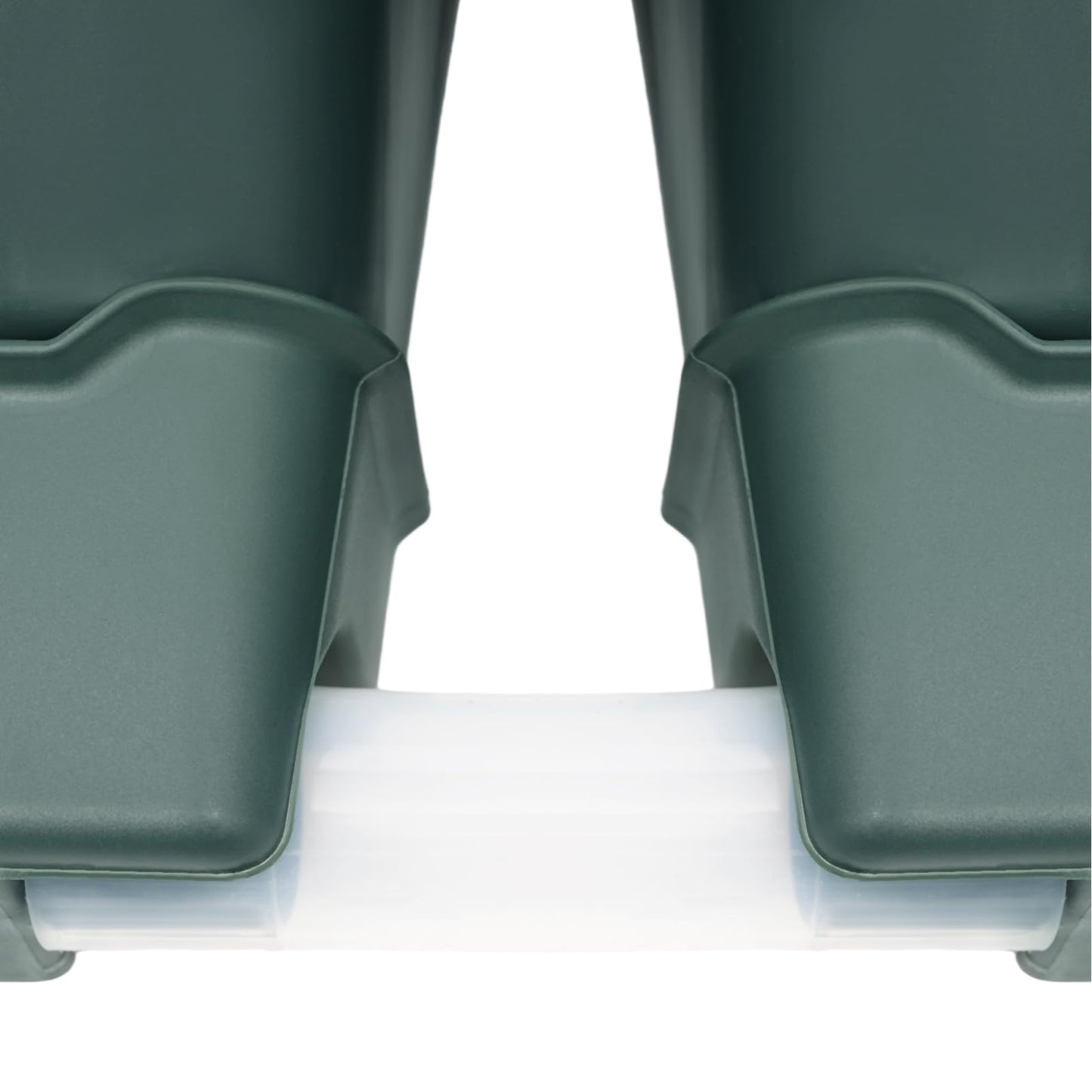 kunghei Vertical Wall Planter for Indoor Plant-Walls Mounted Pot with 2 Drainage Tray 8 Pack, 13 inch Dark Green for Decor, Plastic Pots Balcony Planters, Plants Hanging (8, Army Green)