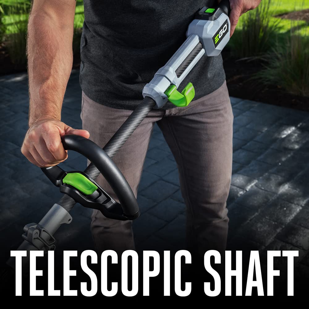 EGO POWER+ String Trimmer, 16" Cordless Weed Trimmer with POWERLOAD, LINE IQ, Telescopic Carbon Fiber Shaft, Includes 56V 4.0Ah Battery and Charger - ST1623T