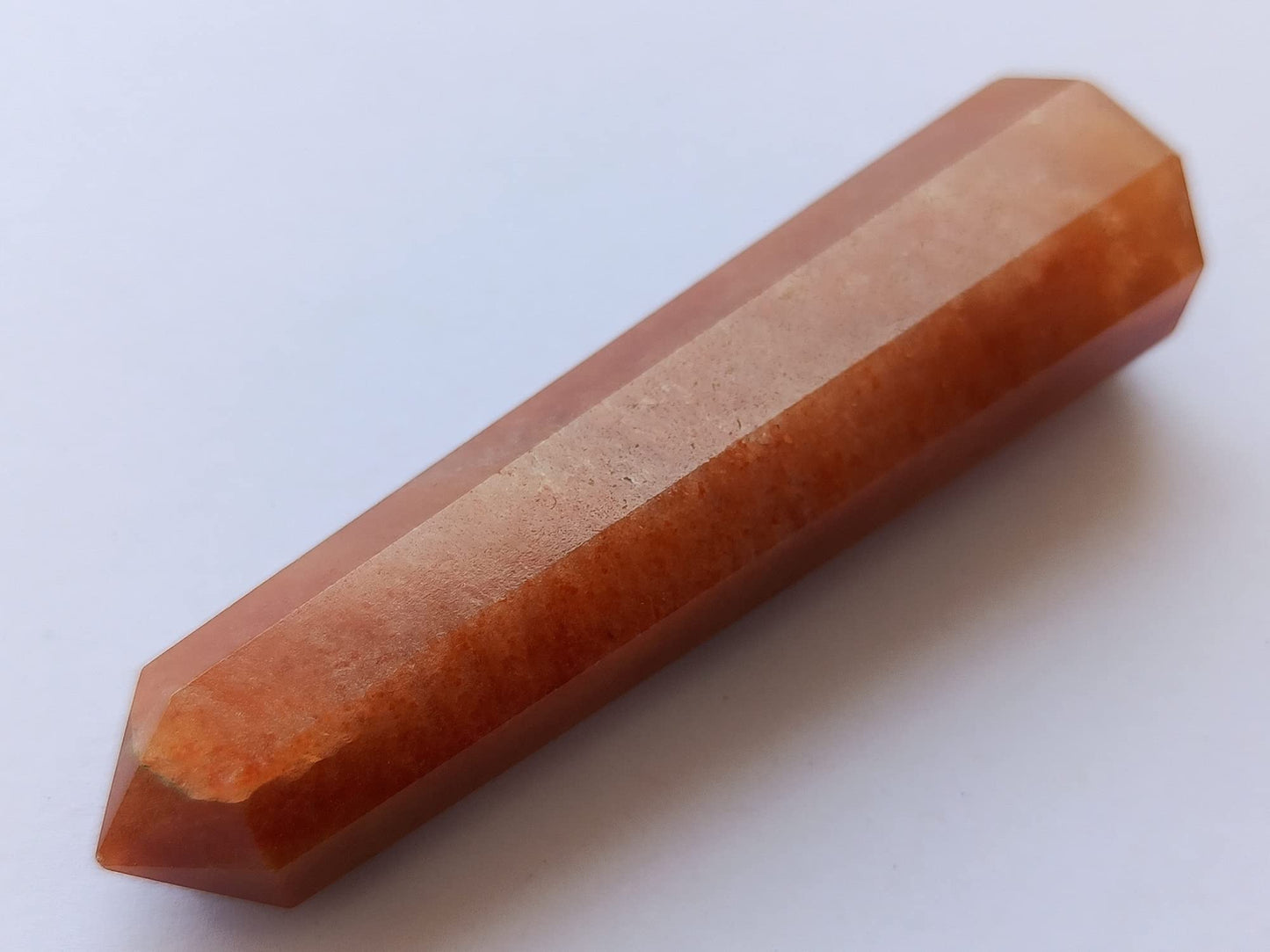 WholesaleGemShop 3 Inch Red Aventurine Gemstones Obelisk Tower Jumbo Facet Aura Rock Crystal Natural Polished Earth Wand Spirit