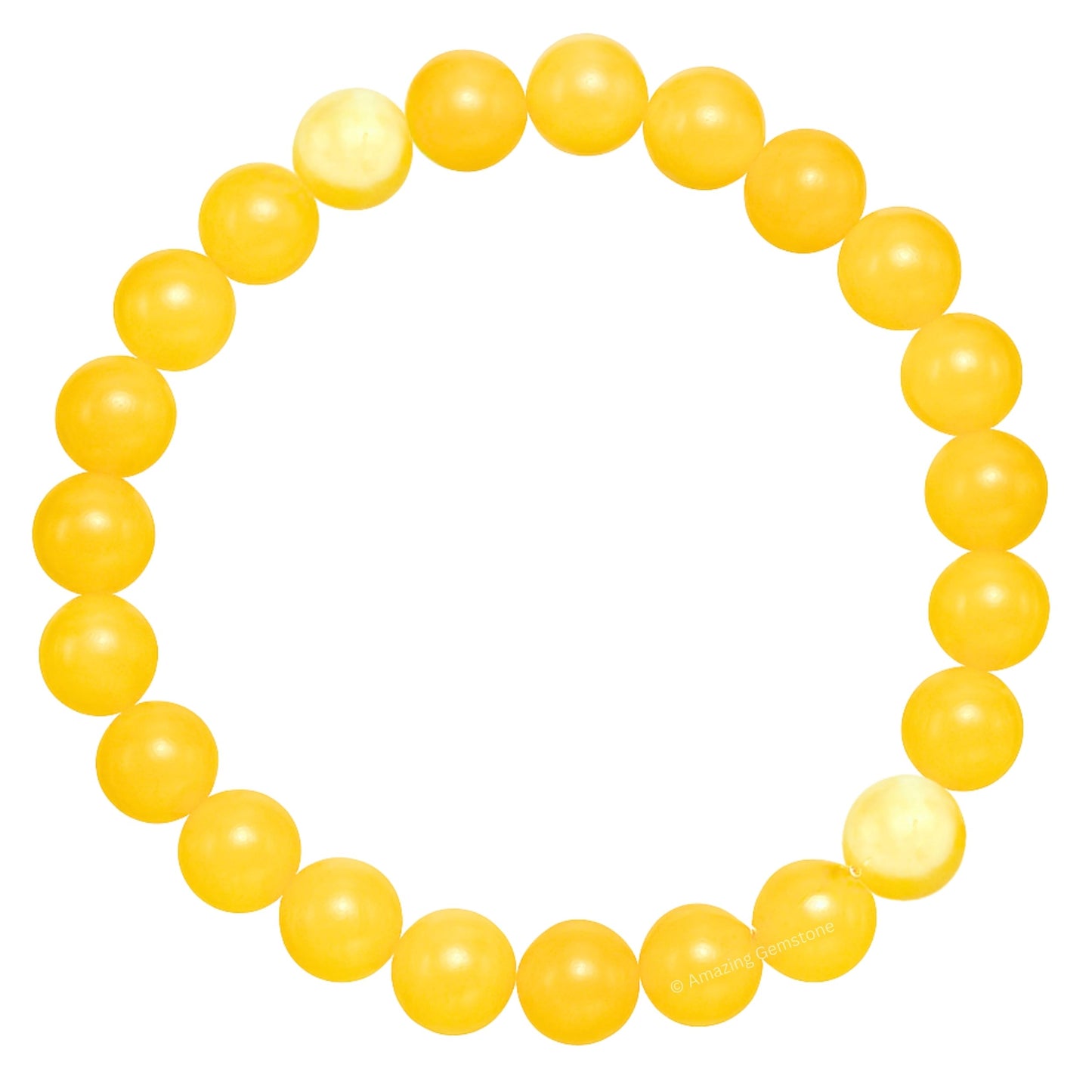 Amazing Gemstone Crystal Bracelet for Women Men's Gifts - Protection Healing Crystal Bracelet - 8mm Gemstone Beaded Stretchable Bracelet Pulseras Para Hombres Mujer Stocking Stuffers Mothers Day Gift (Yellow Calcite)
