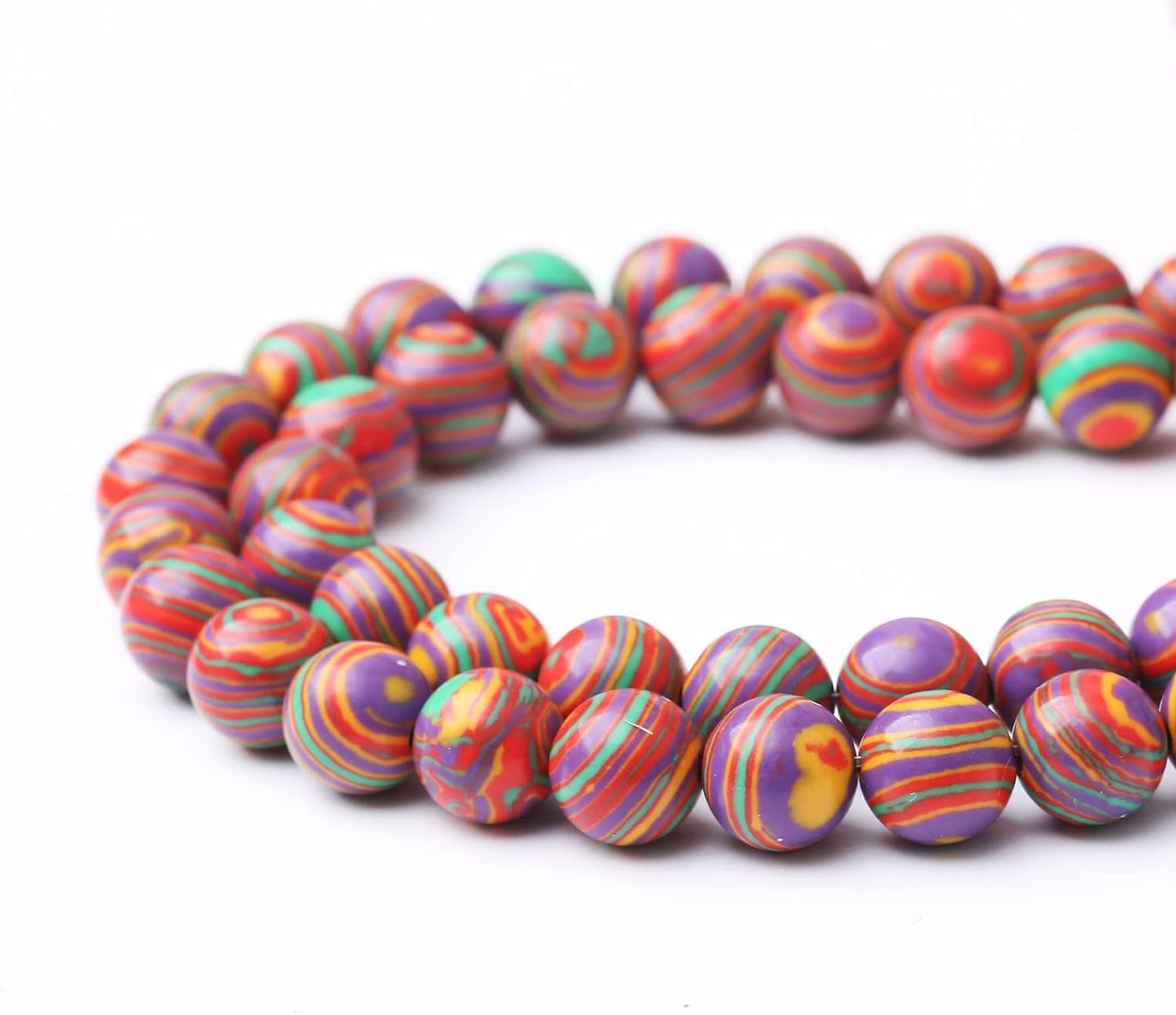 90PCS 4MM Natural Colorful Malachite Stone Beads Energy Healing Beads for DIY Jewelry Bracelet Necklace Making for Jewelry Making15