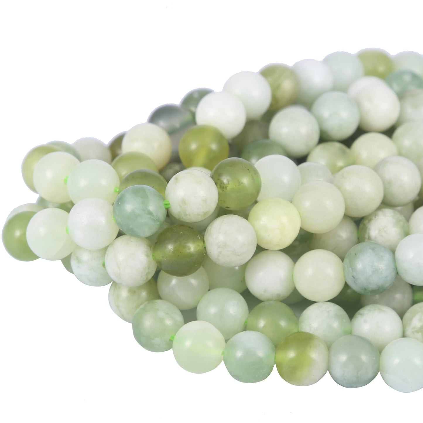 Natural 8mm Green Labradorite Gemstone Beads Energy Healing Crystal Round Loose Stone Beads for Jewelry Making DIY Bracelets Necklaces