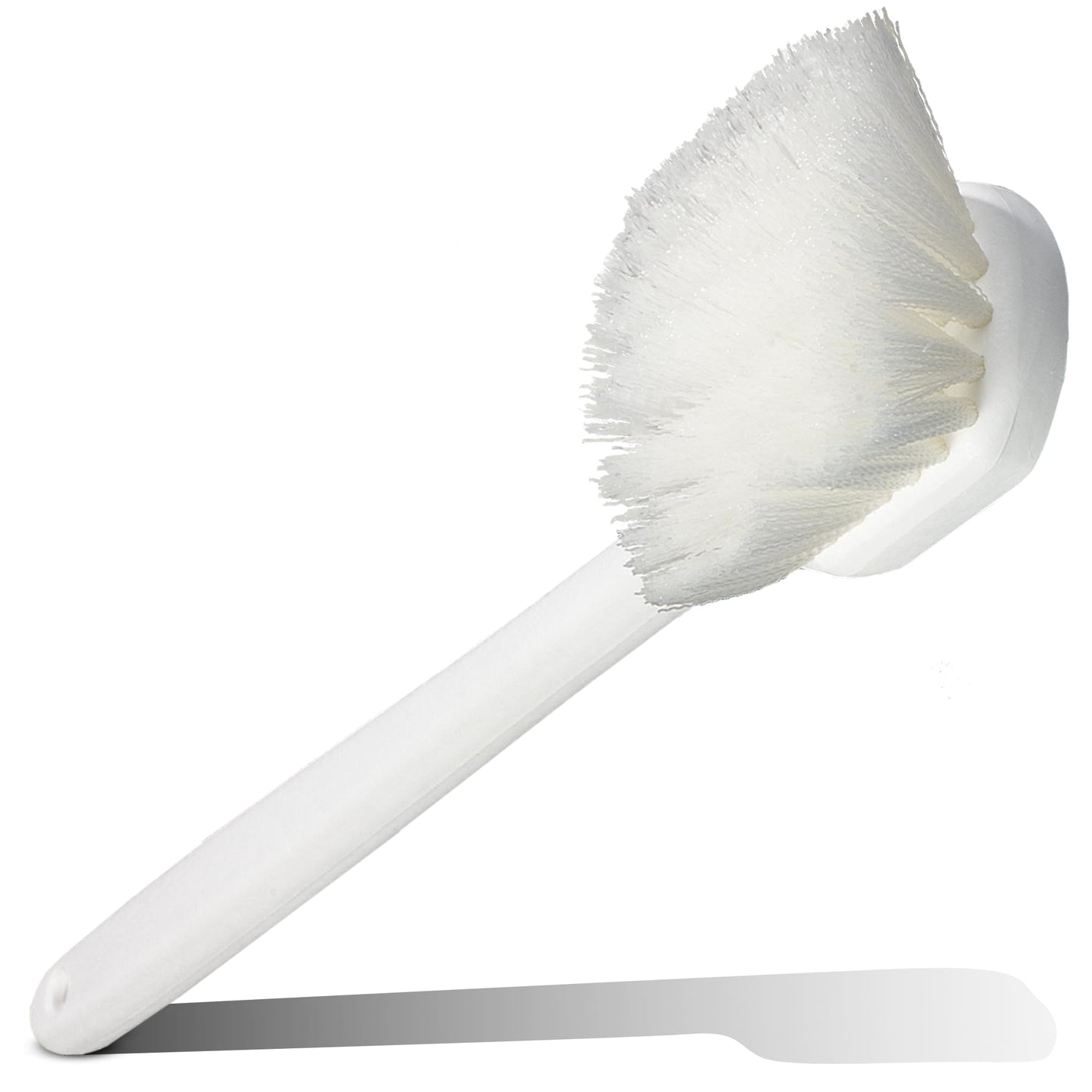 CFS 36620L00 Flo-Pac Plastic Handle Utility Scrub Brush, Nylon Bristles, 20" Length, 2" Bristle Trim, White, 1 Count
