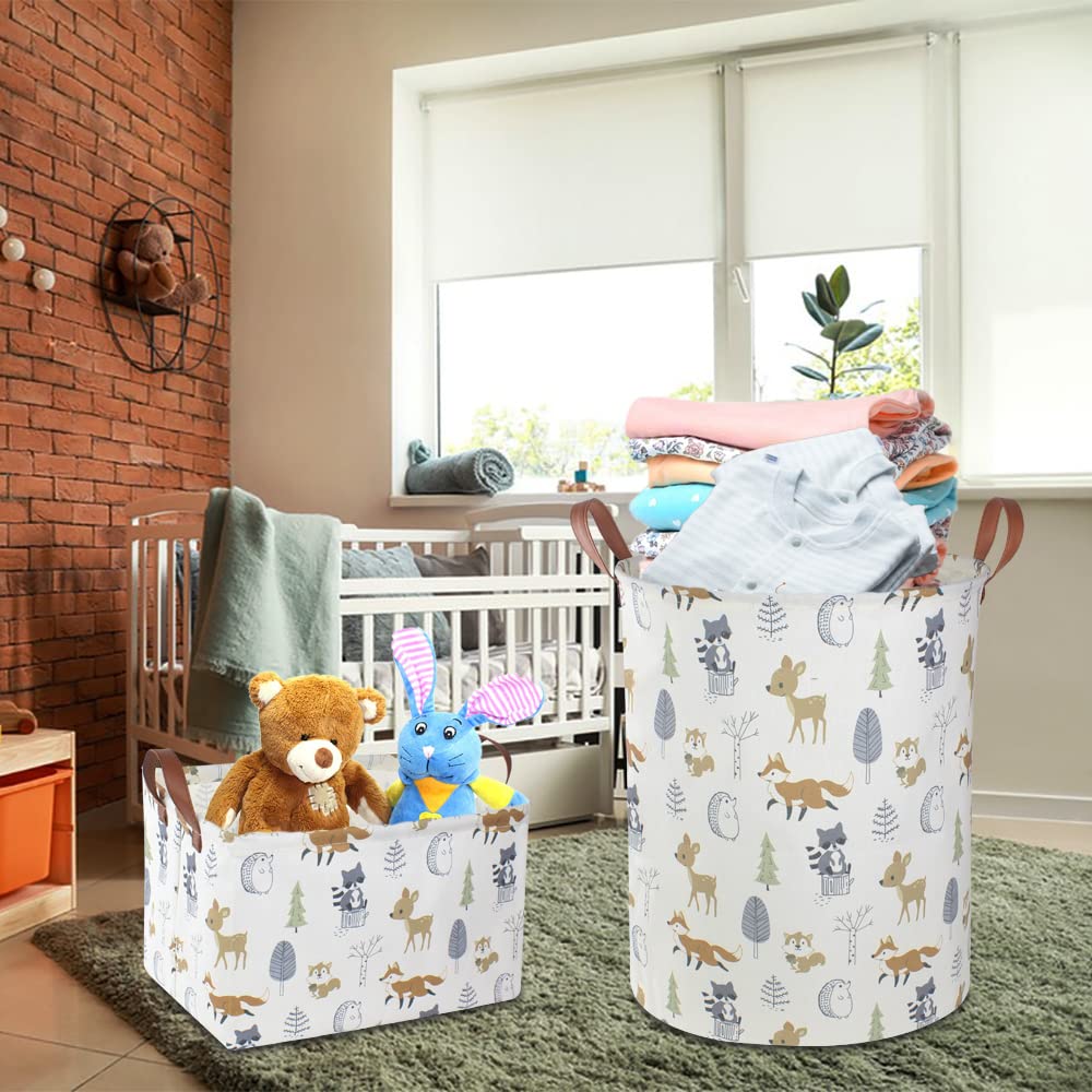 NTAOHAMPER Rectangular Storage Basket, Books Box, Gift Basket, Room Decor(Animal)