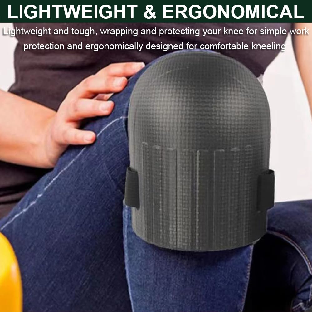 SUJAYU Gardening Knee Pads for Women, Soft Foam Knee Pads for Men Construction, Work Knee Pad for Men Women, Rodilleras Para Roofing Rodilleras Para Trabajo (Black)