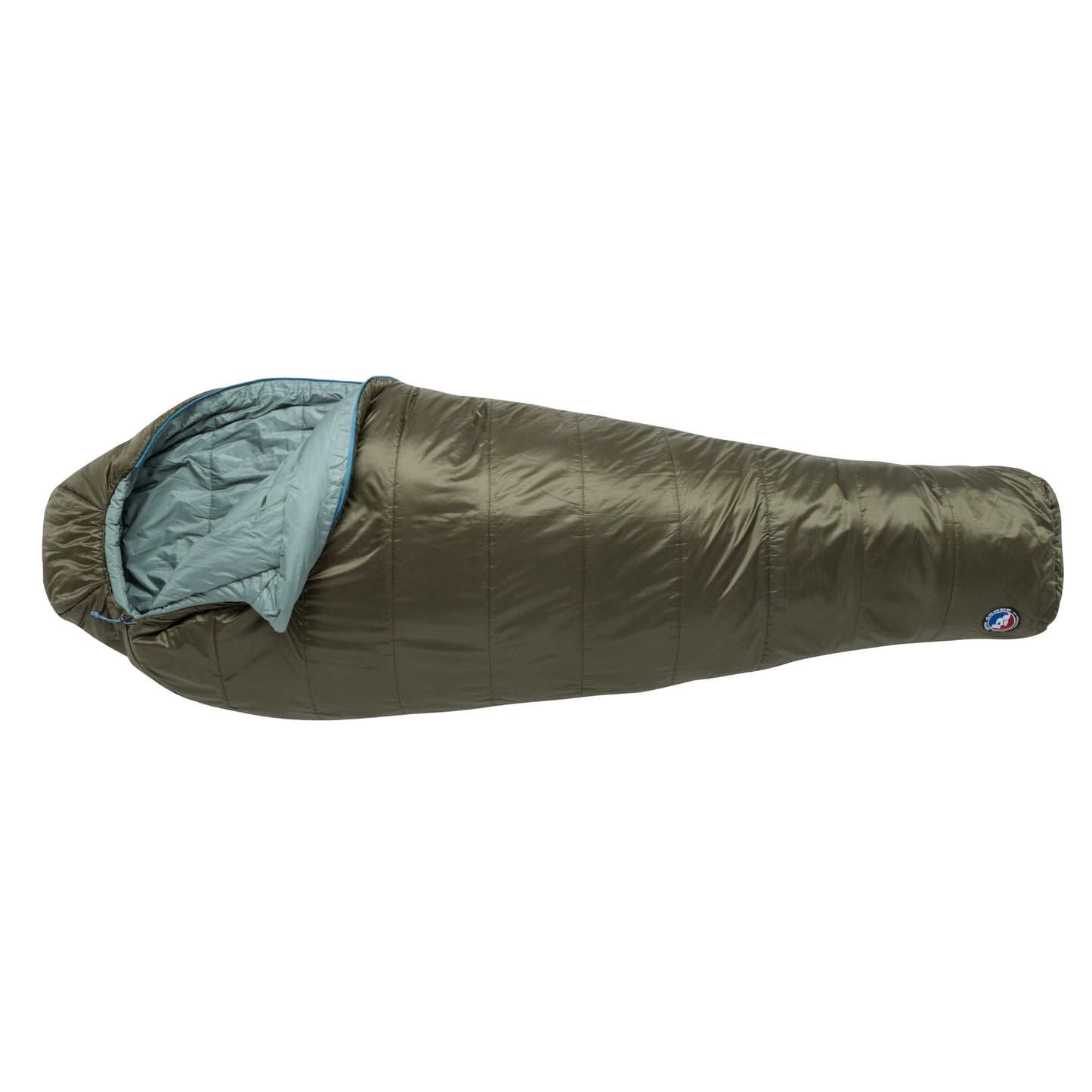 Big Agnes Anthracite - Backpacking Sleeping Bag, 3 Season, Lightweight, Compact, Olive Night/Chinois Green, 30 Degree (Left-Zip), Regular