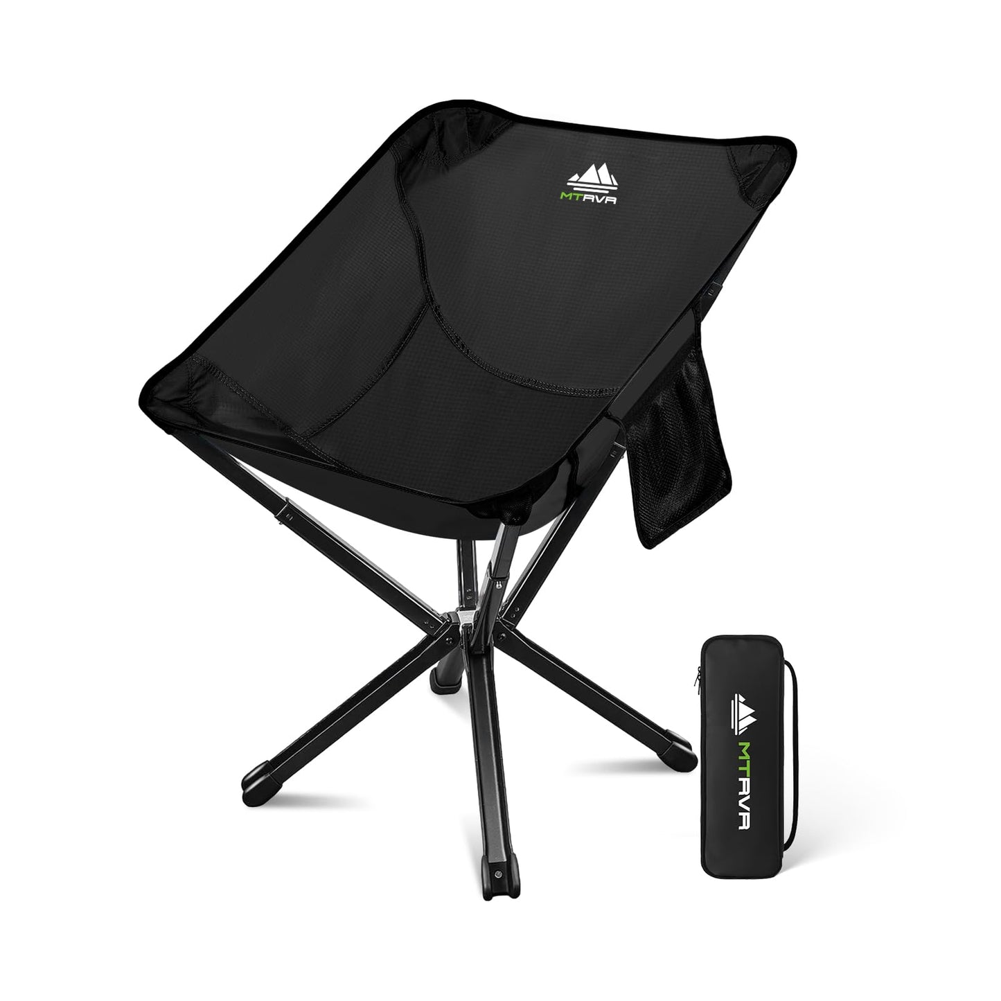 MTRVR Lightweight Folding Camping Chair — Compact One-Piece Design, Quick Setup, Stable Aluminum Frame, Portable Chair for Travel, Hiking & Short Outdoor Breaks