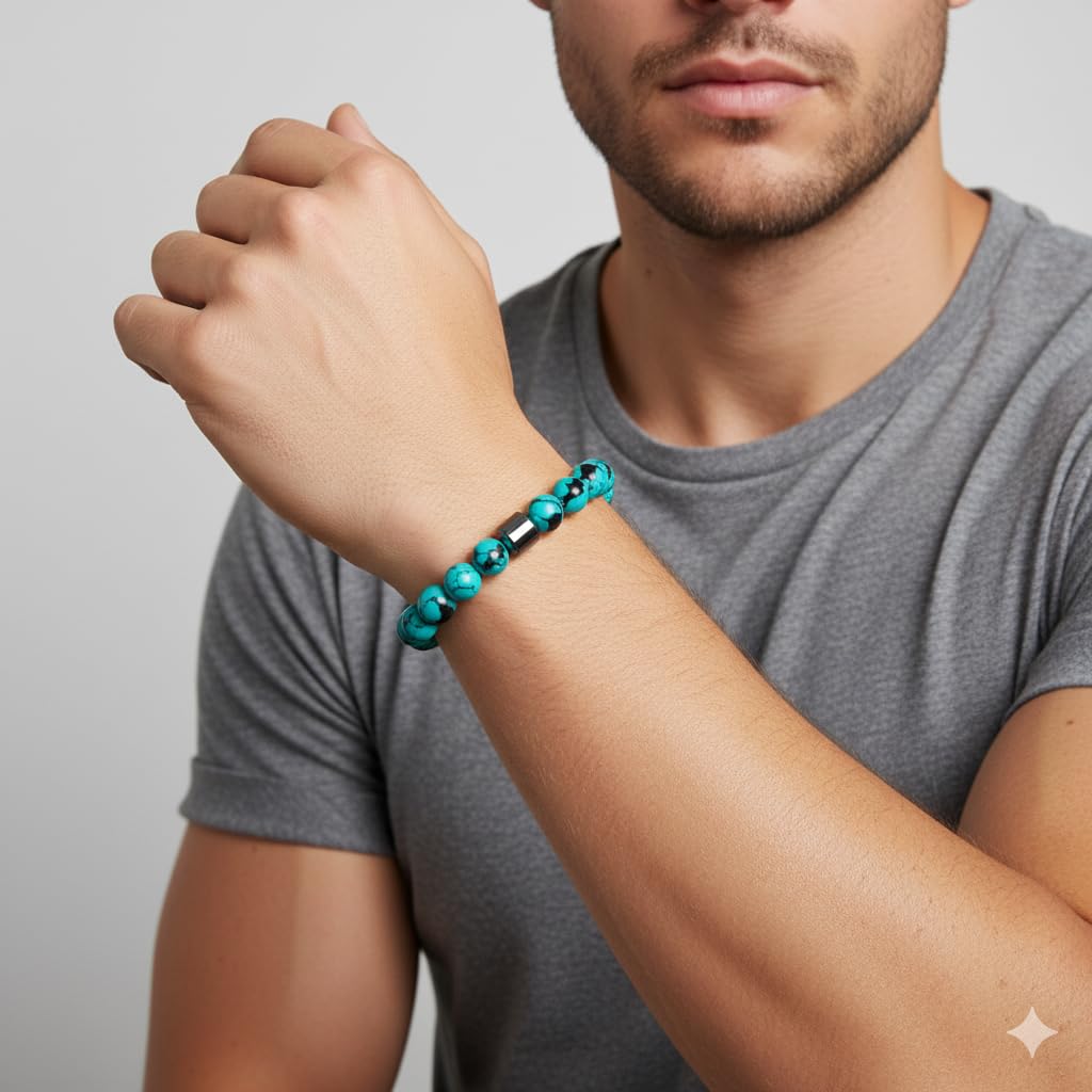 ZHDHDQ 3PCS Glame Anti Alcohol Bracelet for Men Women，Stone Volcanic Stone Reduce the Urge Drinking Alcohol Manifestation Relieve Anxiety Stress Jewelry Gift (colorful)